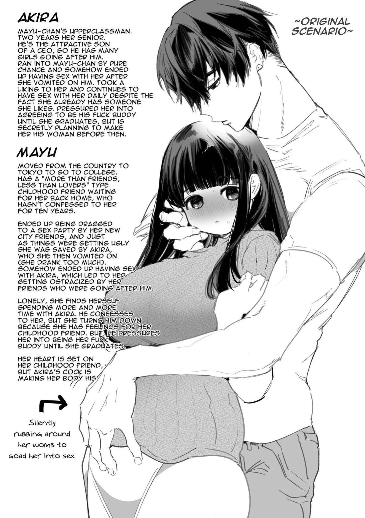 [Yatomomin (Yamamoto Tomomitsu)] Mayu-chan NTR ~Daigaku Shingaku no Tame Joukyou Shita Kanojo ga Onzoushi ni Tsukamari Dekiai Sarete Shimatta~ | Mayu-chan NTR ~Big Dick in the Big City~