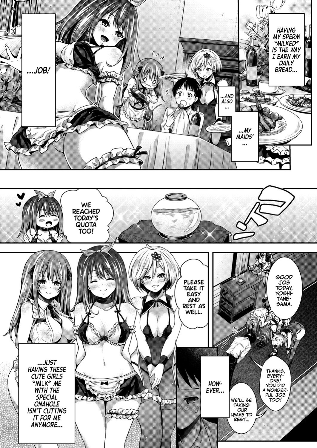[Hachigo] Harem Maid no Damedame Ecchi | Kinky Sex with My Maid Harem Chapters 01-05 [Team Rabu2]