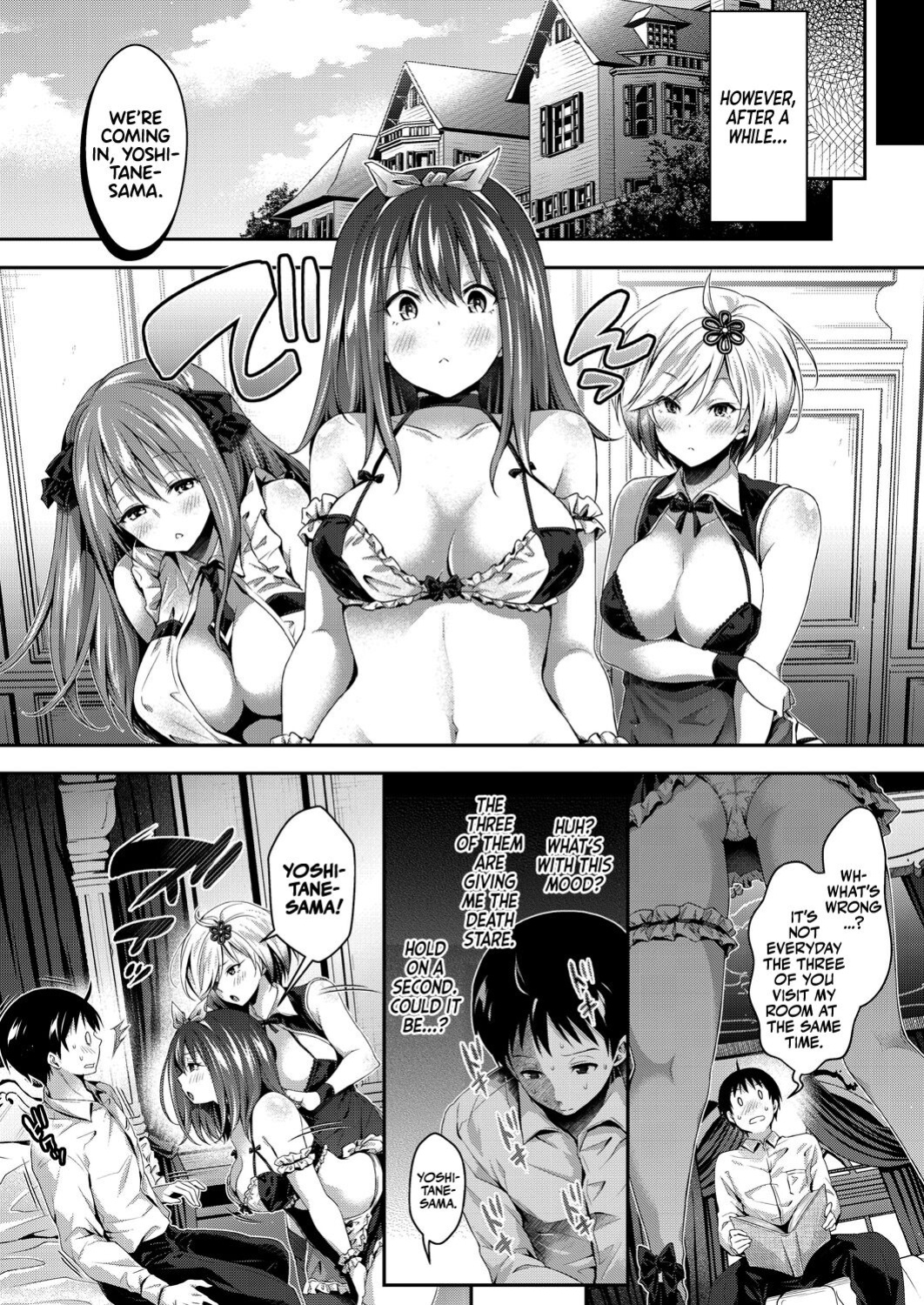 [Hachigo] Harem Maid no Damedame Ecchi | Kinky Sex with My Maid Harem Chapters 01-05 [Team Rabu2]