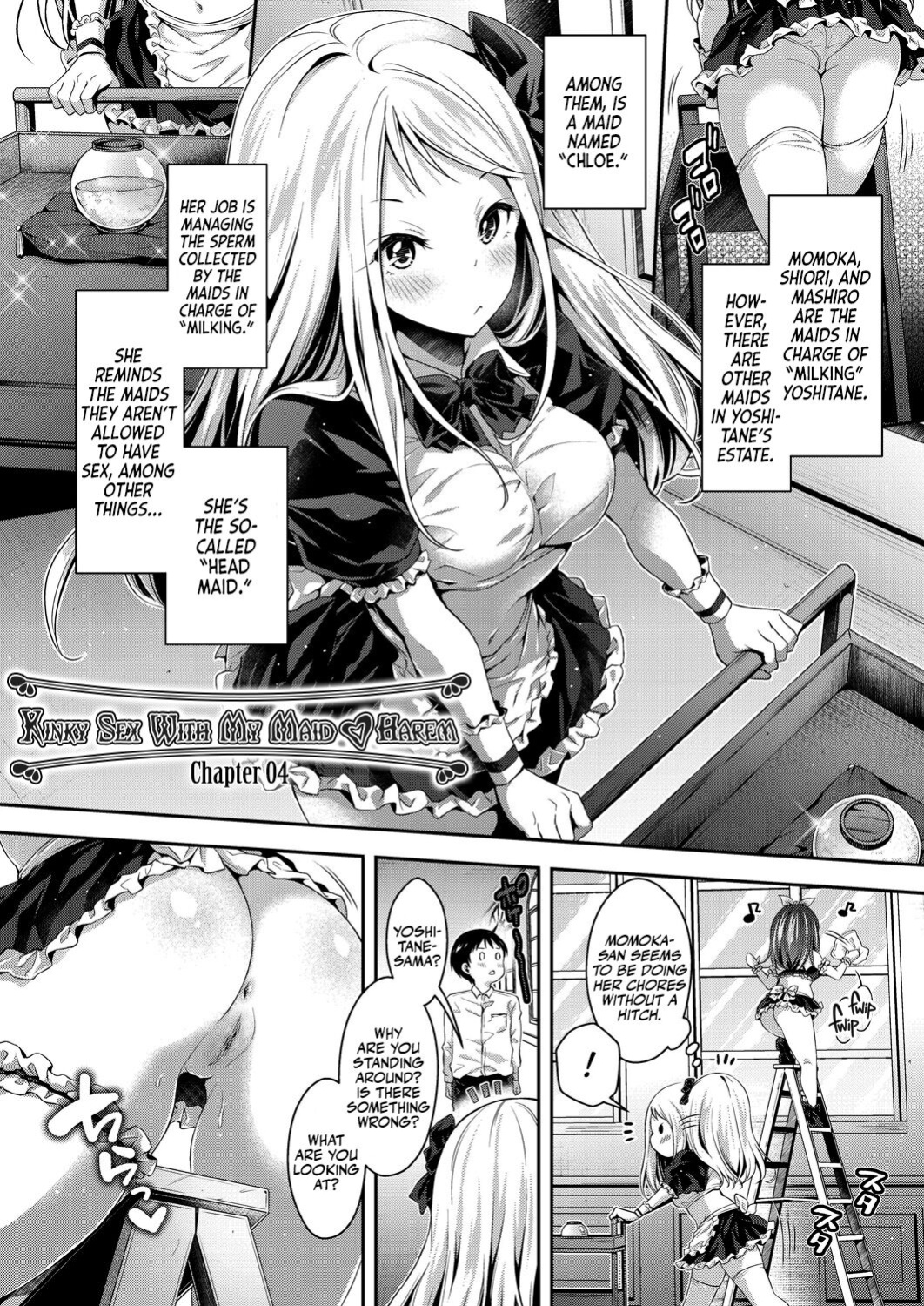 [Hachigo] Harem Maid no Damedame Ecchi | Kinky Sex with My Maid Harem Chapters 01-05 [Team Rabu2]