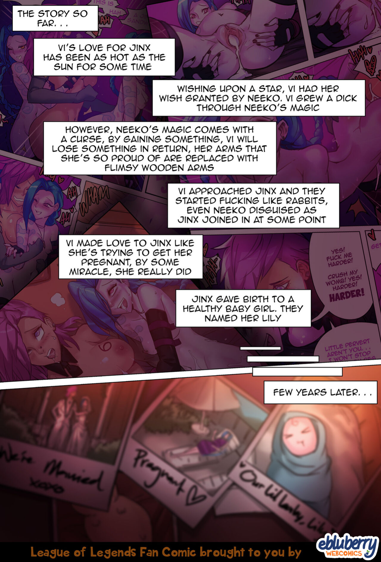 [Ebluberry] Jinx x Vi x Jinx 2 + Caitlyn (League of Legends) [Completed]