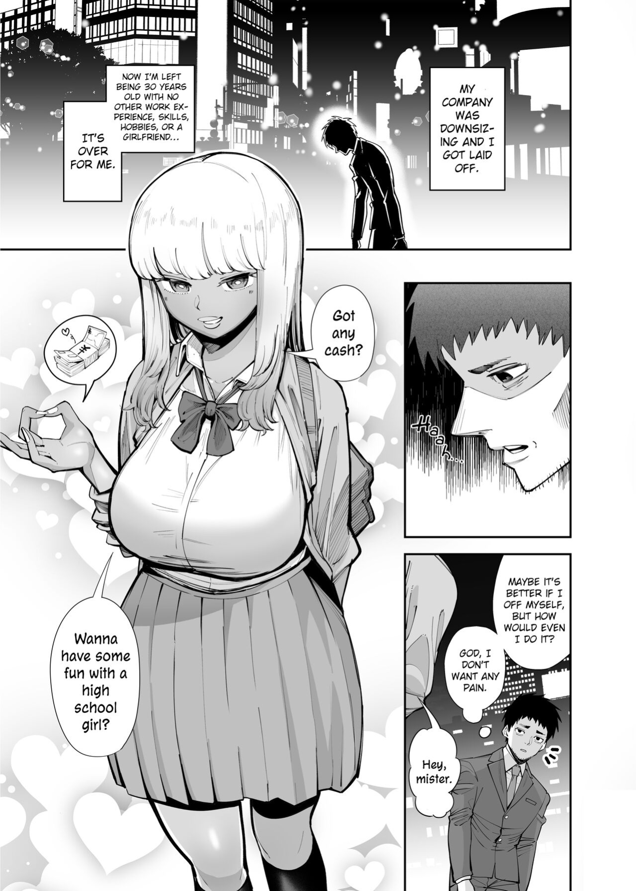 [Takashima] Oji-san o Yoshi Yoshi Shite Kureru Kuro Gal | A Black Gal Who Takes Care of an Older Man [ConTL]