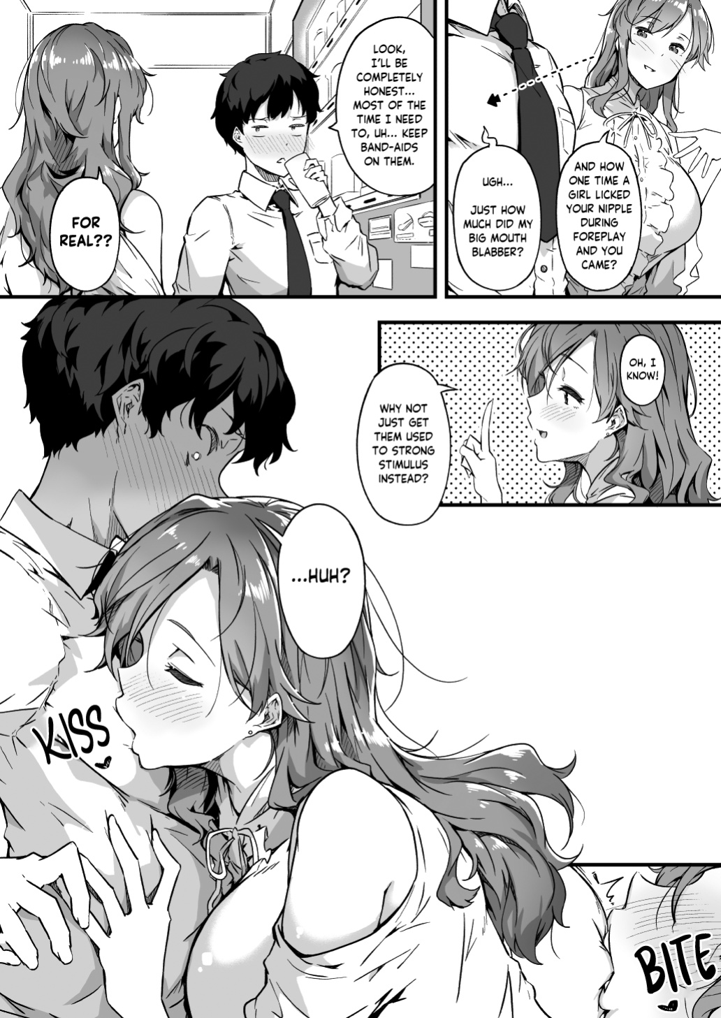 [Wakusei Nostalgia (Tokiwa Midori)] Yamada-san to Chikubi ga Yowai Ogawa-kun | Yamada-san Knows Ogawa-kun Has Sensitive Nipples