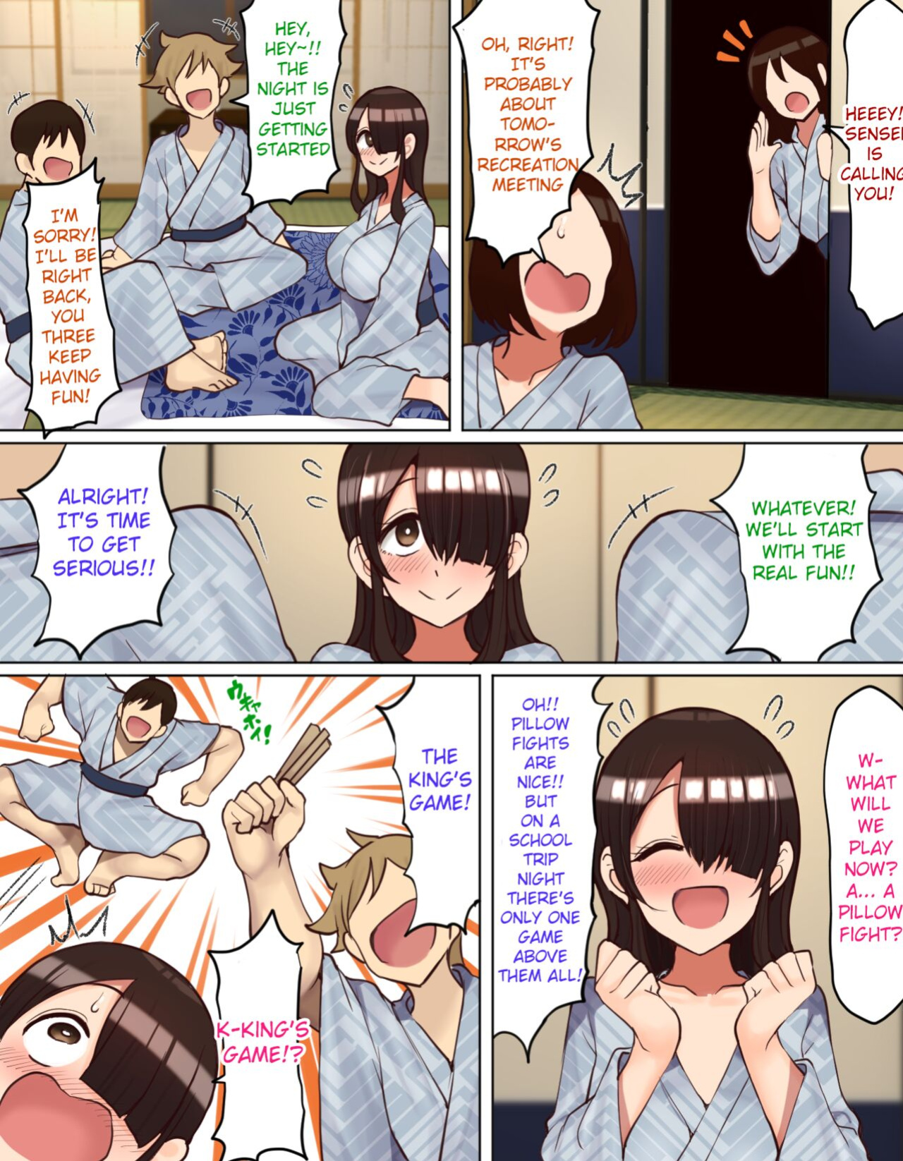 [Hamusuta-nonikomi (Motsuaki)] Shuugaku Ryokou de YouCha to Onaji Group ni Nacchatta Mekakure InCha-chan | Gloomy-chan Ended Up in a Lively Group on the School Trip [Raknnkarscans]