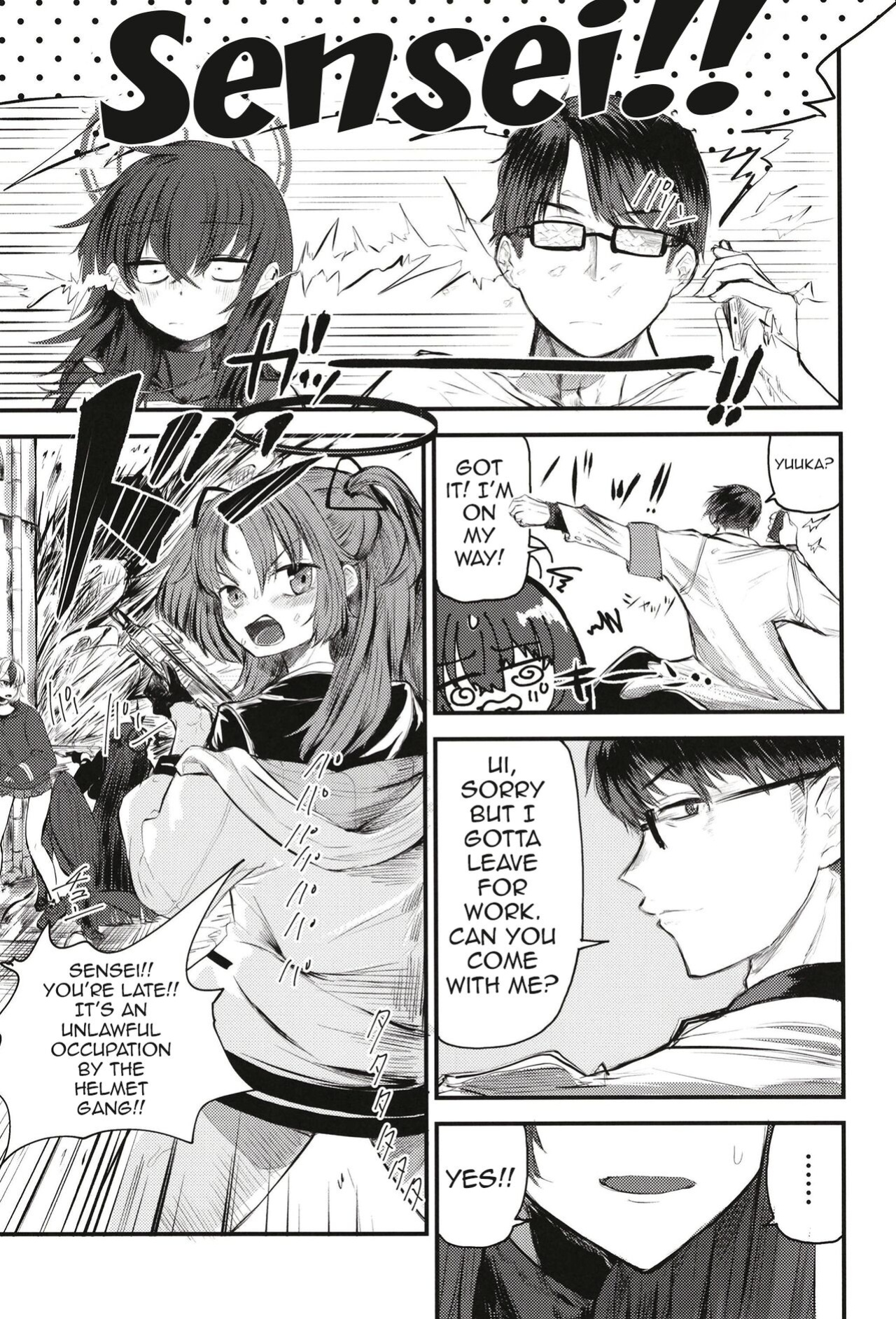 [Shouyu Gohan (Wakyo)] Senseinara koshokan demo īdesu yo / If It's With Sensei, I Don't Mind Doing It Right Here (In The Antiquarian Bookstore) (Blue Archive)