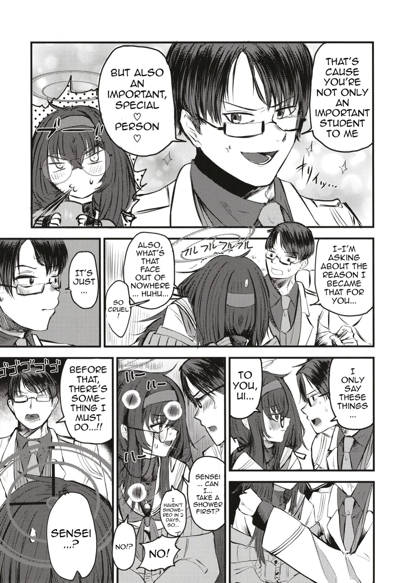 [Shouyu Gohan (Wakyo)] Sensei nara Koshokan (Koko) demo Ii desu yo | If it's With Sensei, I Don't Mind Doing it Right Here (In The Antiquarian Bookstore) (Blue Archive)