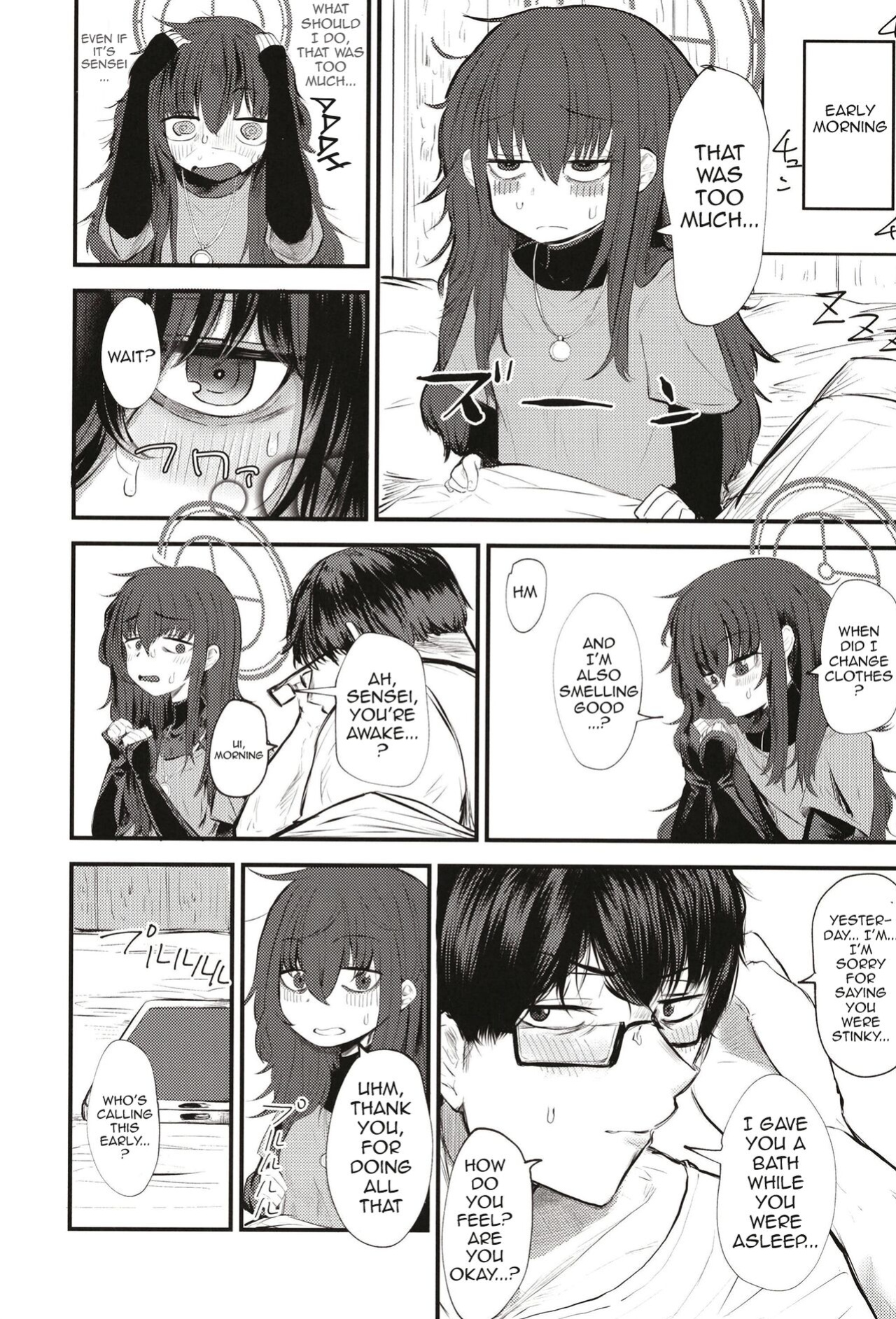 [Shouyu Gohan (Wakyo)] Sensei nara Koshokan (Koko) demo Ii desu yo | If it's With Sensei, I Don't Mind Doing it Right Here (In The Antiquarian Bookstore) (Blue Archive)