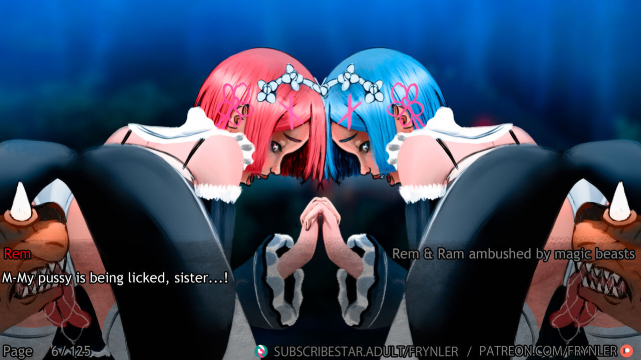[Frynler] Rem and Ram ambushed by magic beasts (Re-Zero)
