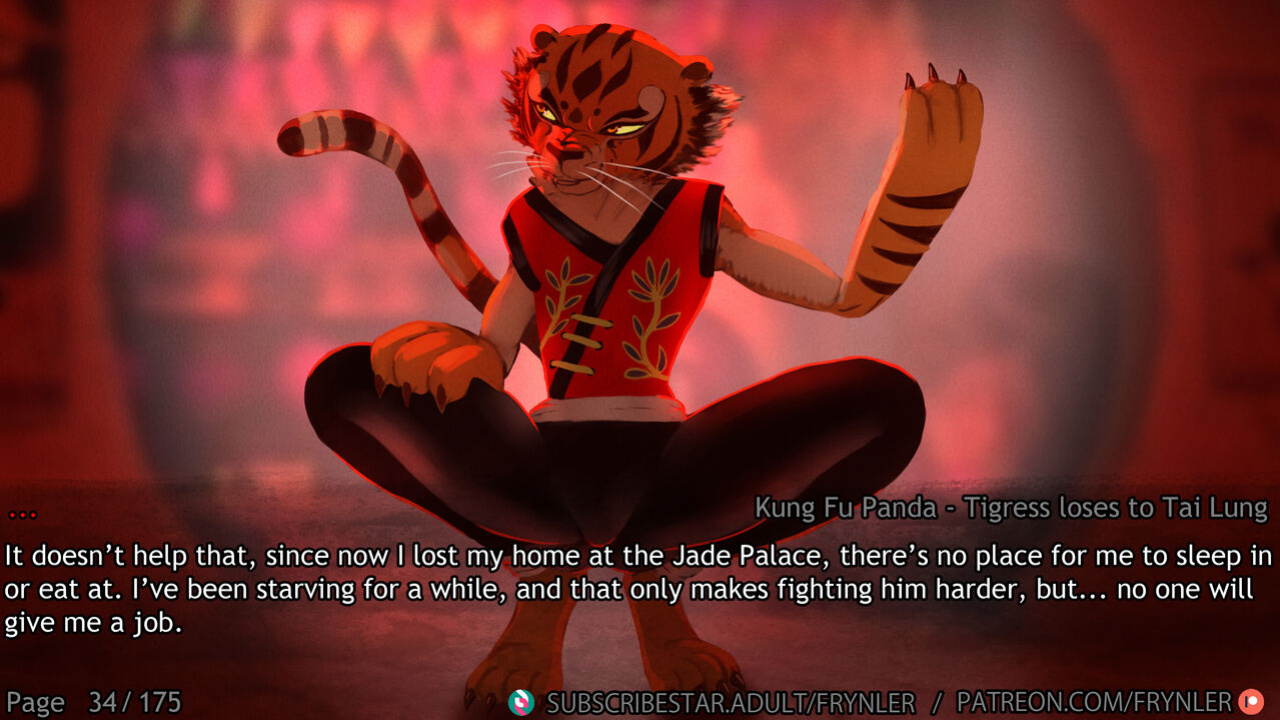 [Frynler] Tigress loses to Tai Lung (Kung Fu Panda)