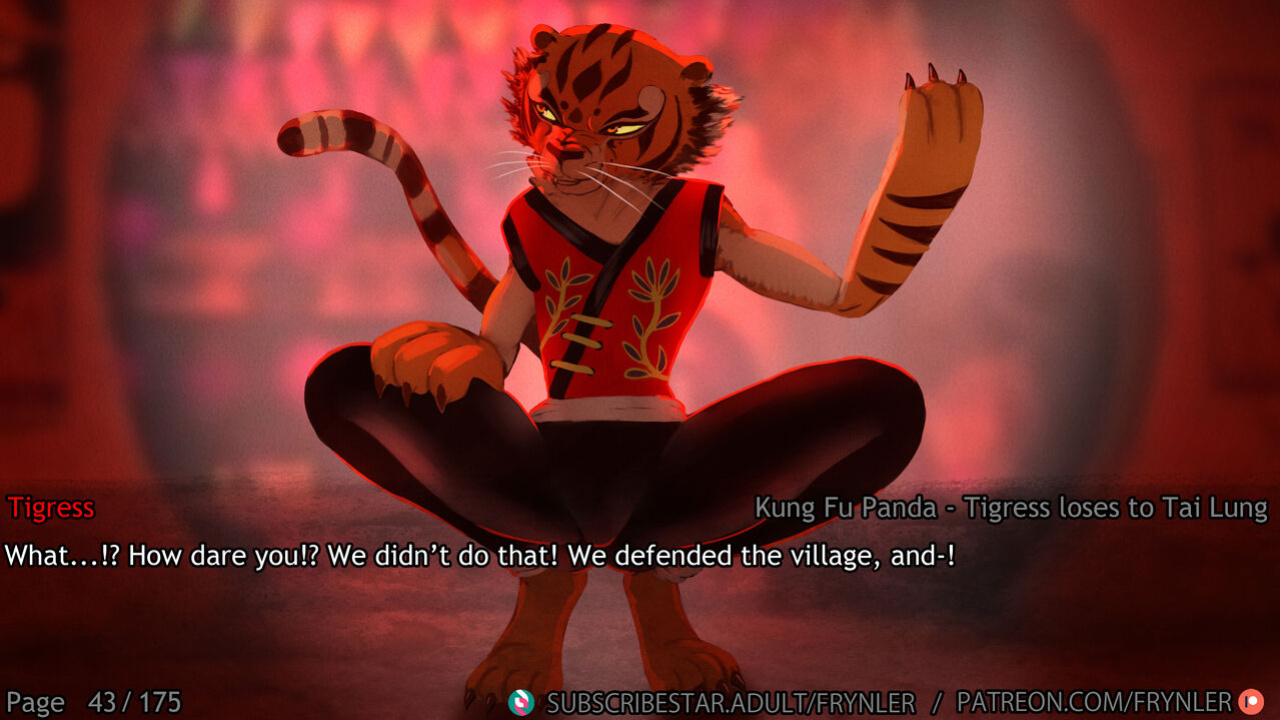 [Frynler] Tigress loses to Tai Lung (Kung Fu Panda)