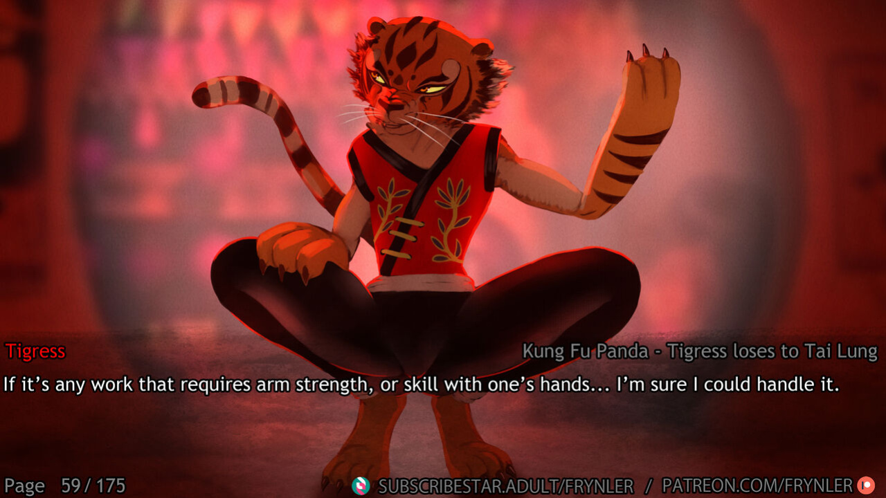[Frynler] Tigress loses to Tai Lung (Kung Fu Panda)