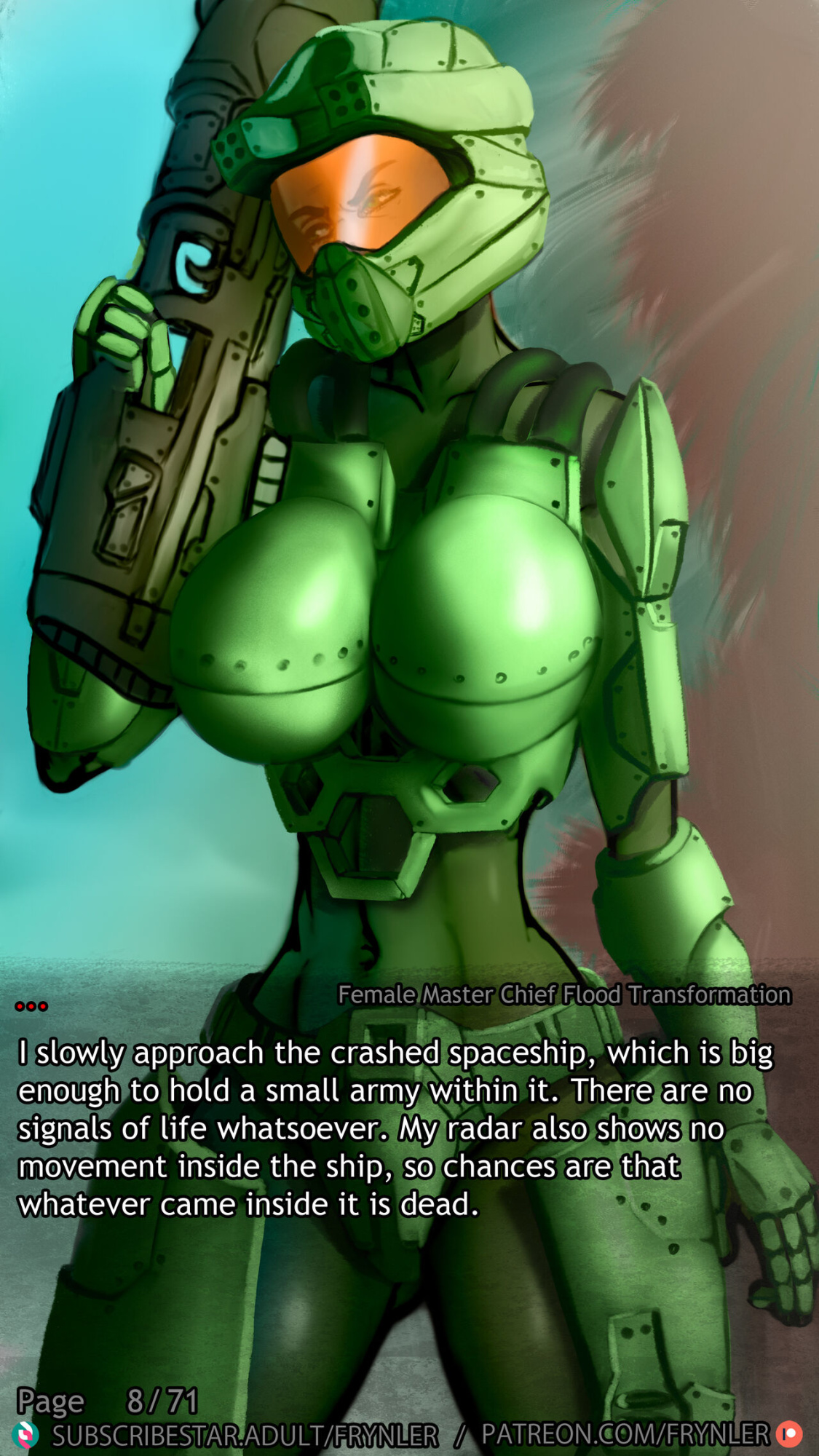 [Frynler] Female Master Chief Flood Transformation (Halo)