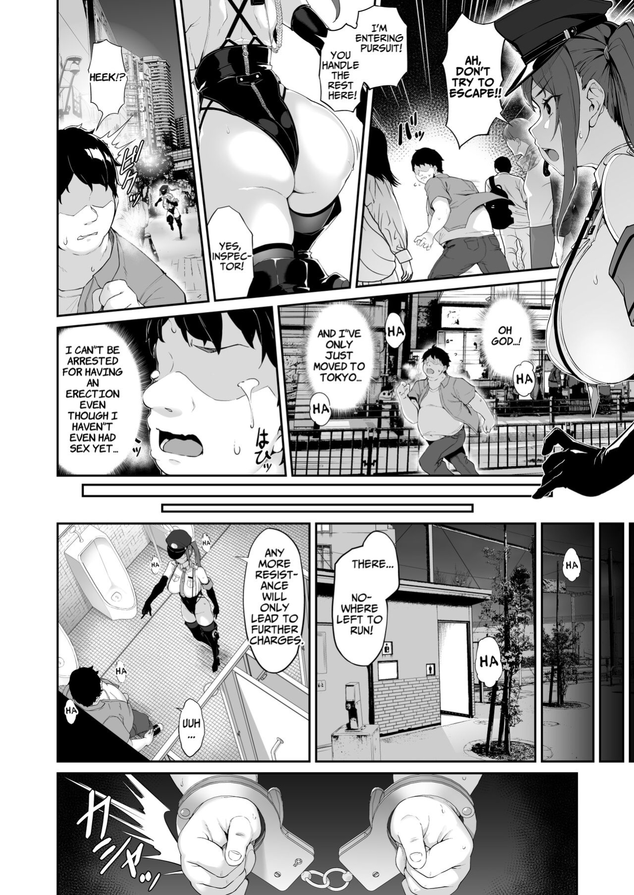 [Handful☆Happiness! (Nanahara Fuyuki)] SEX POLICE <Bokki Taisakubu> Utsunomiya Saki no Nichijou | SEX POLICE (Anti-Erection Department) ~The Daily Ordeals of Saki Utsunomiya~ [ApricotJam]