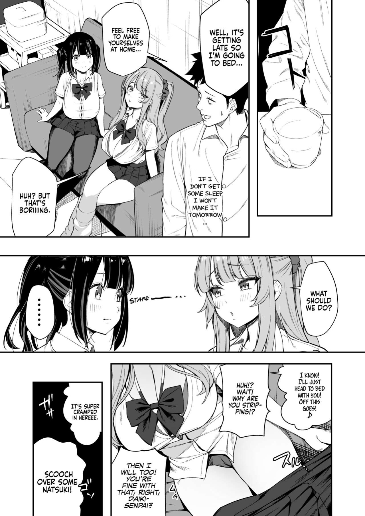 [Ebizoridan (Shien)] Senpai, Kyou Tomatte mo Ii yo ne? | Can we stay at your place tonight Senpai? [Coffedrug]