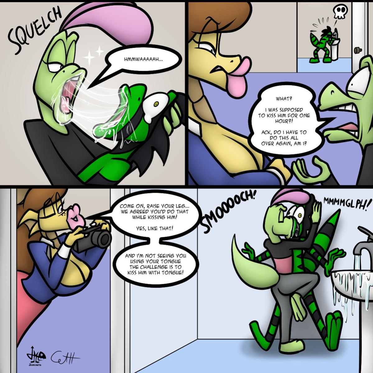 [JAMEArts & Skunkdude13] Kissing Challenge