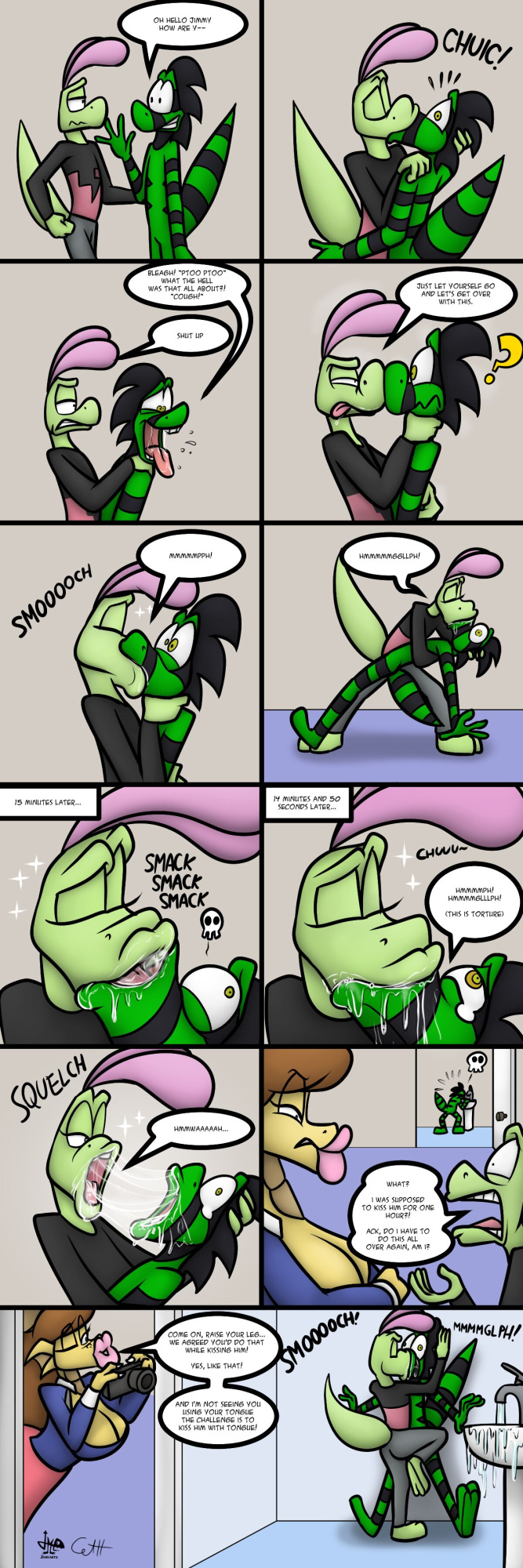 [JAMEArts & Skunkdude13] Kissing Challenge