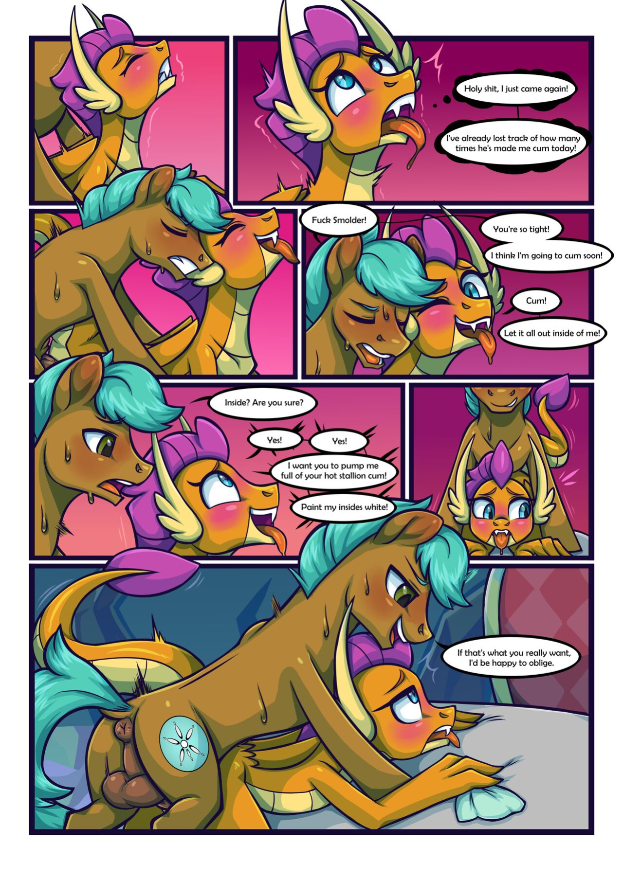 [Moonseeker (SketchySkylar)] Smolder x OC Comic #2