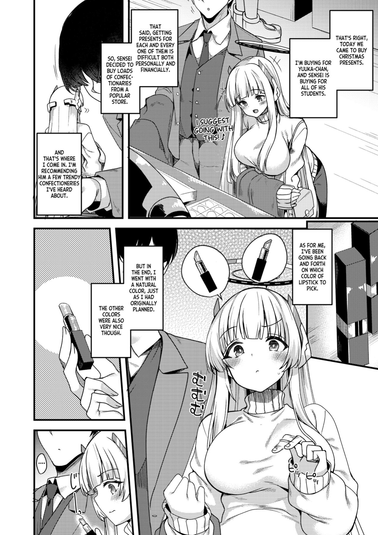 [Ryuukakusan Nodoame (Gokubutsu Mayuge)] Sensei Iippai Ojikan Itadaichaimasu ne | Sensei, may I take a lot of your time? (Blue Archive) [Tea Party Scans]