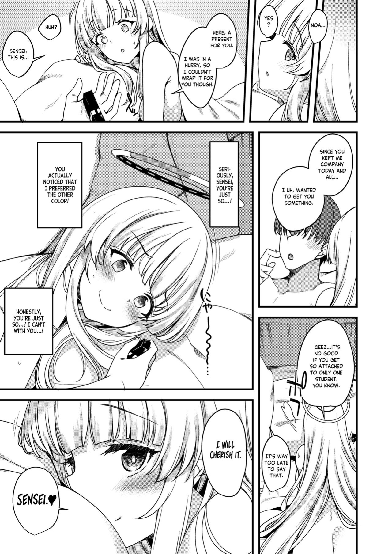 [Ryuukakusan Nodoame (Gokubutsu Mayuge)] Sensei Iippai Ojikan Itadaichaimasu ne | Sensei, may I take a lot of your time? (Blue Archive) [Tea Party Scans]