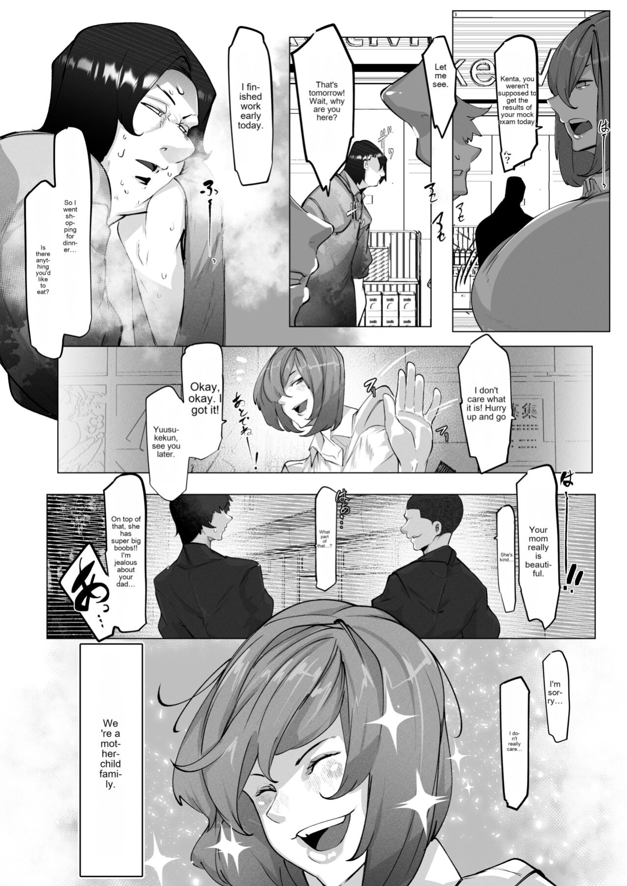 [Pyaropashimu (Mr.way)] Manbiki shita ore no kawarini haha ga zenra dogeza [English MTL]