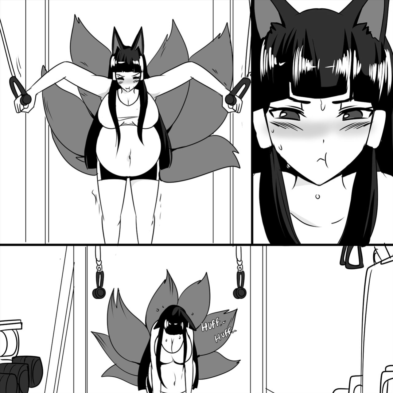 [SaintxTail] Akagi and Mikoto Pregnant Futa