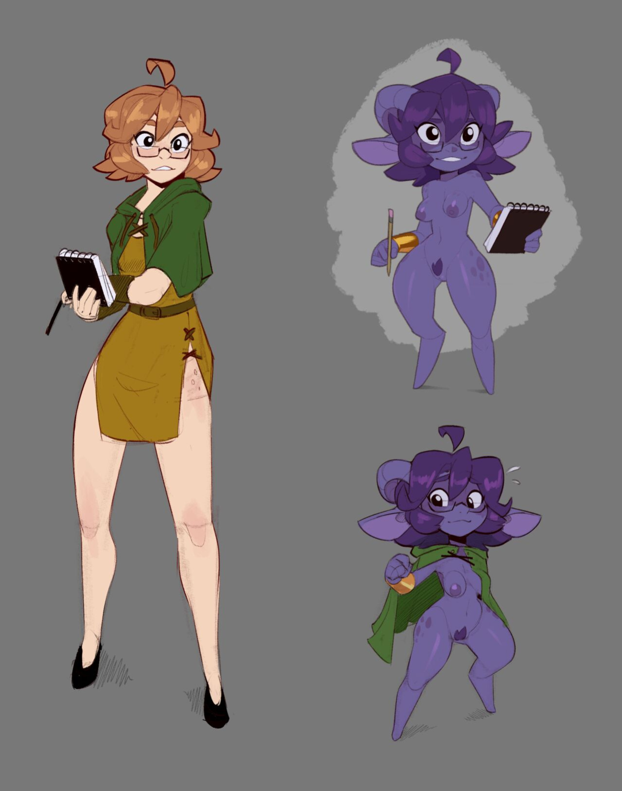 [HuffsLove] Monster Researcher Eclair and the Book of Imps!