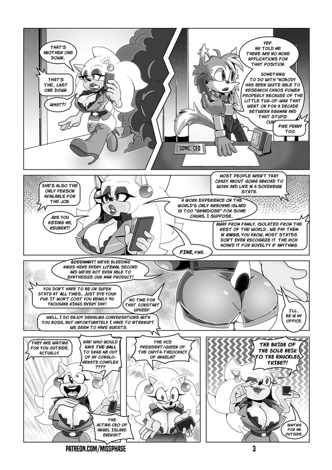 [Miss Phase] Chief Operative Whore #1-5 (Sonic The Hedgehog)