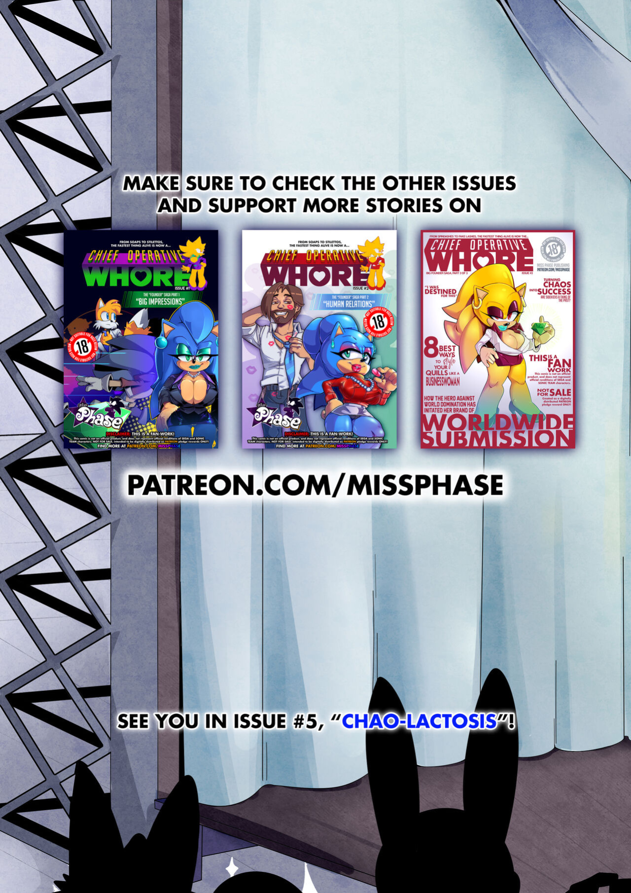 [Miss Phase] Chief Operative Whore #1-5 (Sonic The Hedgehog)