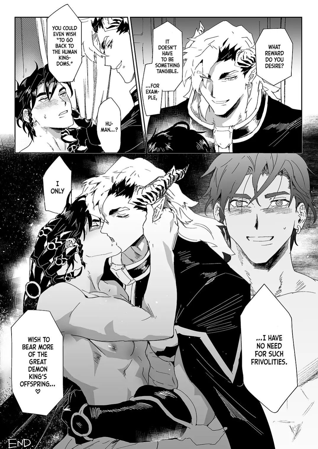 [Pacoz (Kamoshika Ryo, Kantama)] Yuusha-san wa Maou-sama no Ko o Haramitai | The Hero Wants to Have the Demon King's Offspring