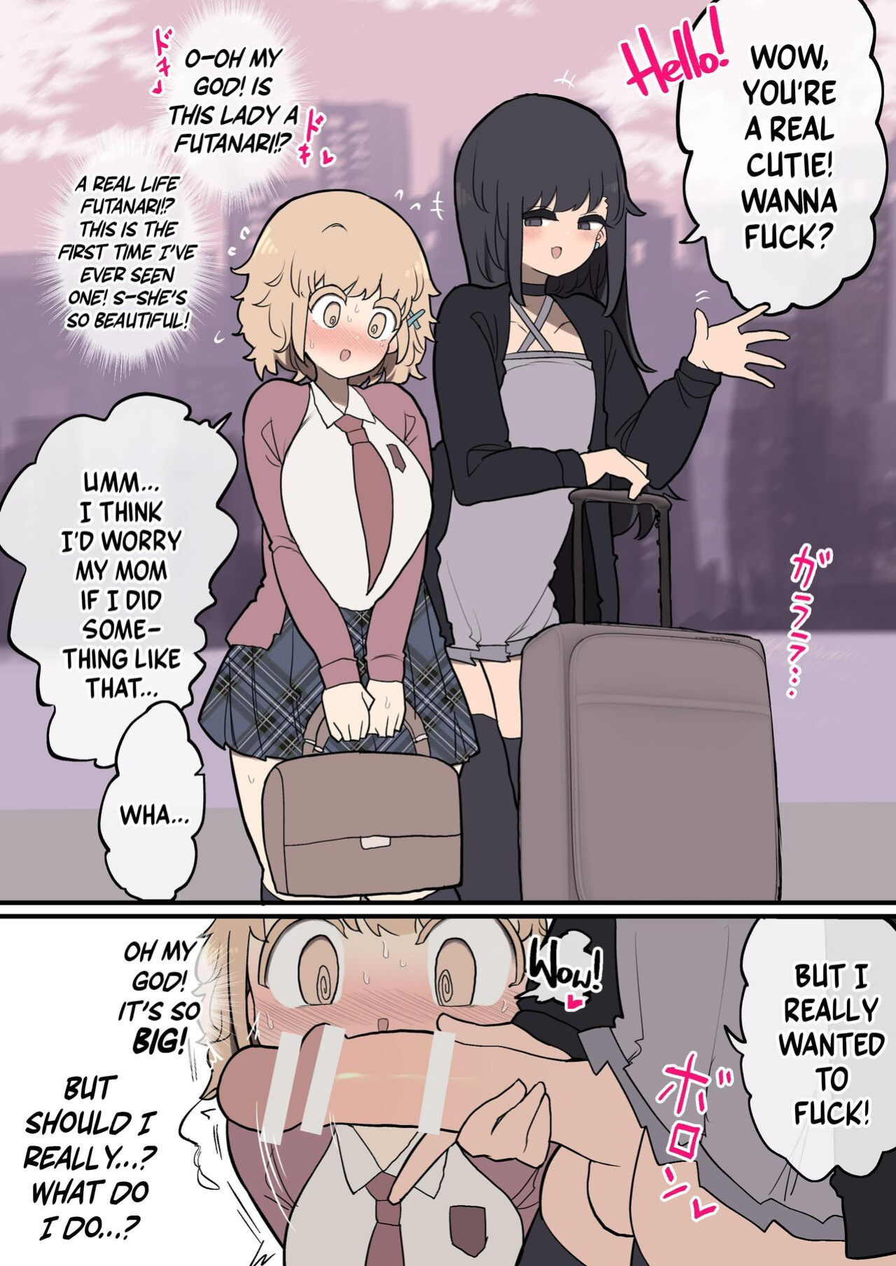 [Izumo Gasshuukoku (Momomo Gasshuukoku)] Insta-Corrupted Foreigner Fawns Upon A Handsome Futanari Girl's Dick [A Cool Person]