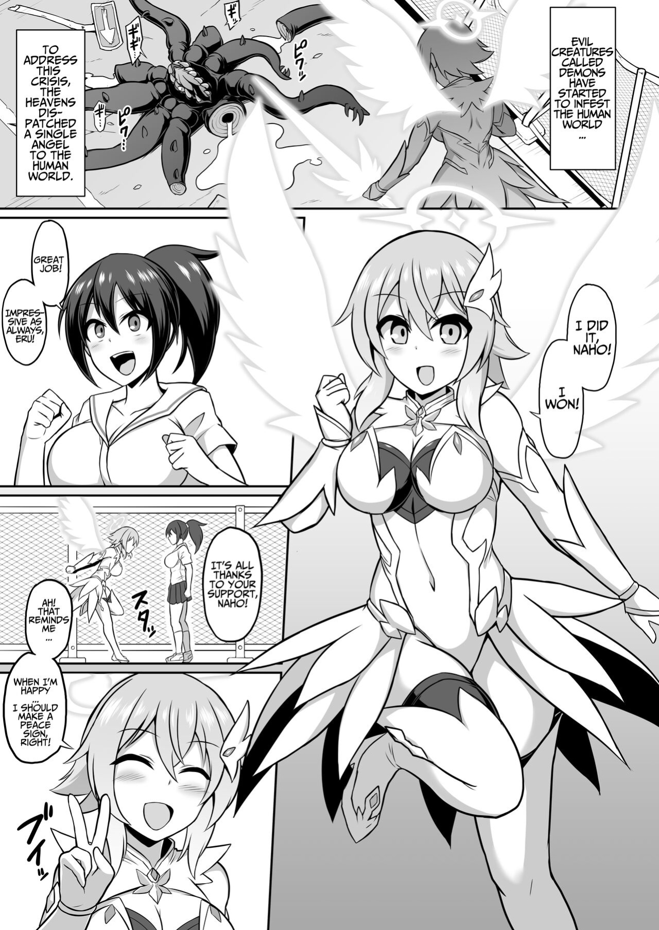 [Ikameshi Shokudou (Ikameshi)] Seiten Inda | A Divine Angel's Downfall Into Depravity [Kusanuu]