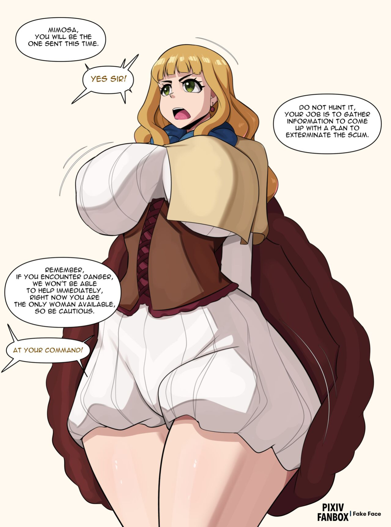 [Fake Face] Mimosa Vermillion (BLACK CLOVER)