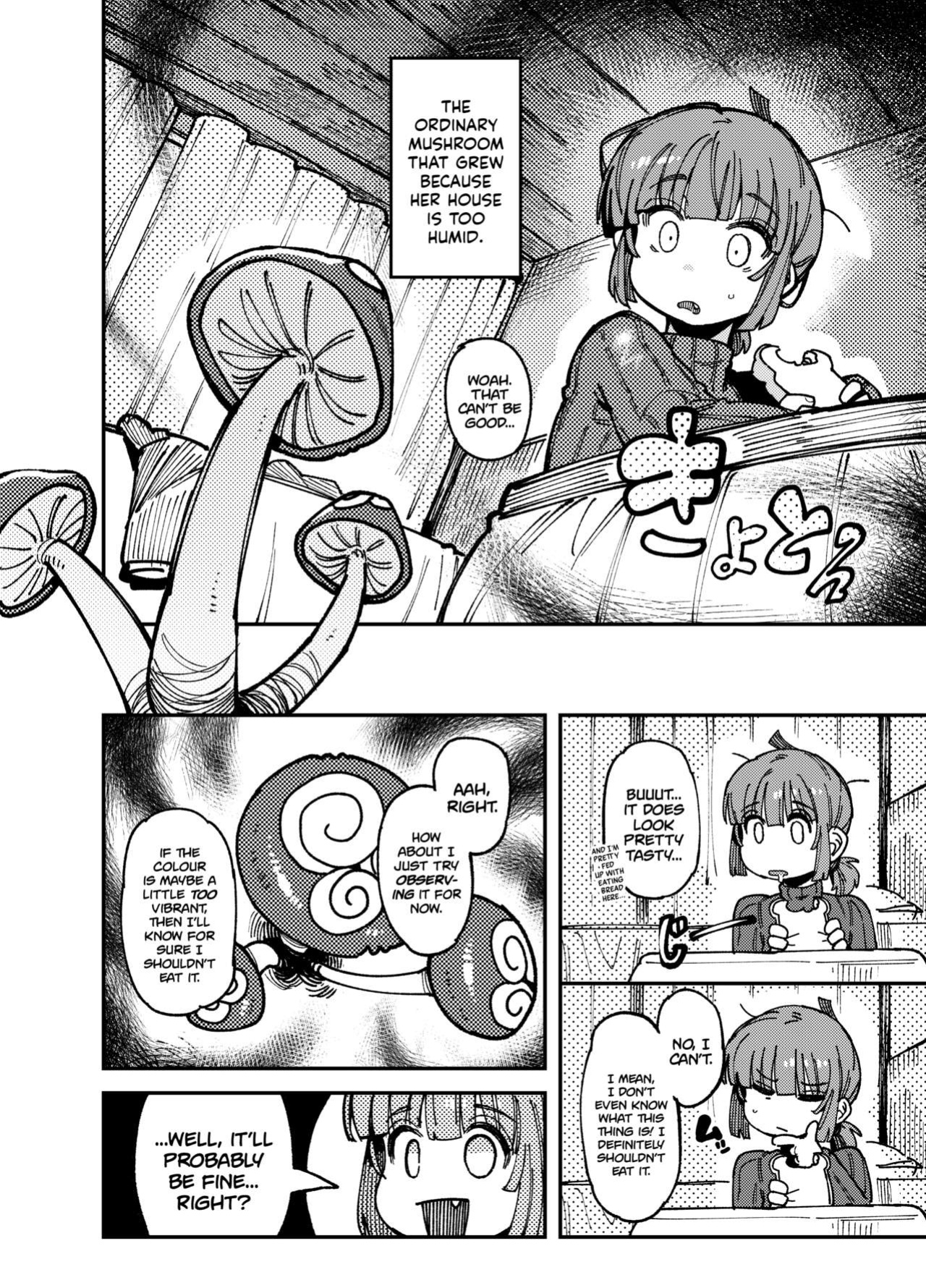 [Hoshoku Shoujo (Karasu Chan)] Ie ga Shike Sugite Haete Kita Genkaku Yuuhatsu Kinoko wo Gosyoku Shite Hatsujyou Shita Ato no Are ya Kore
