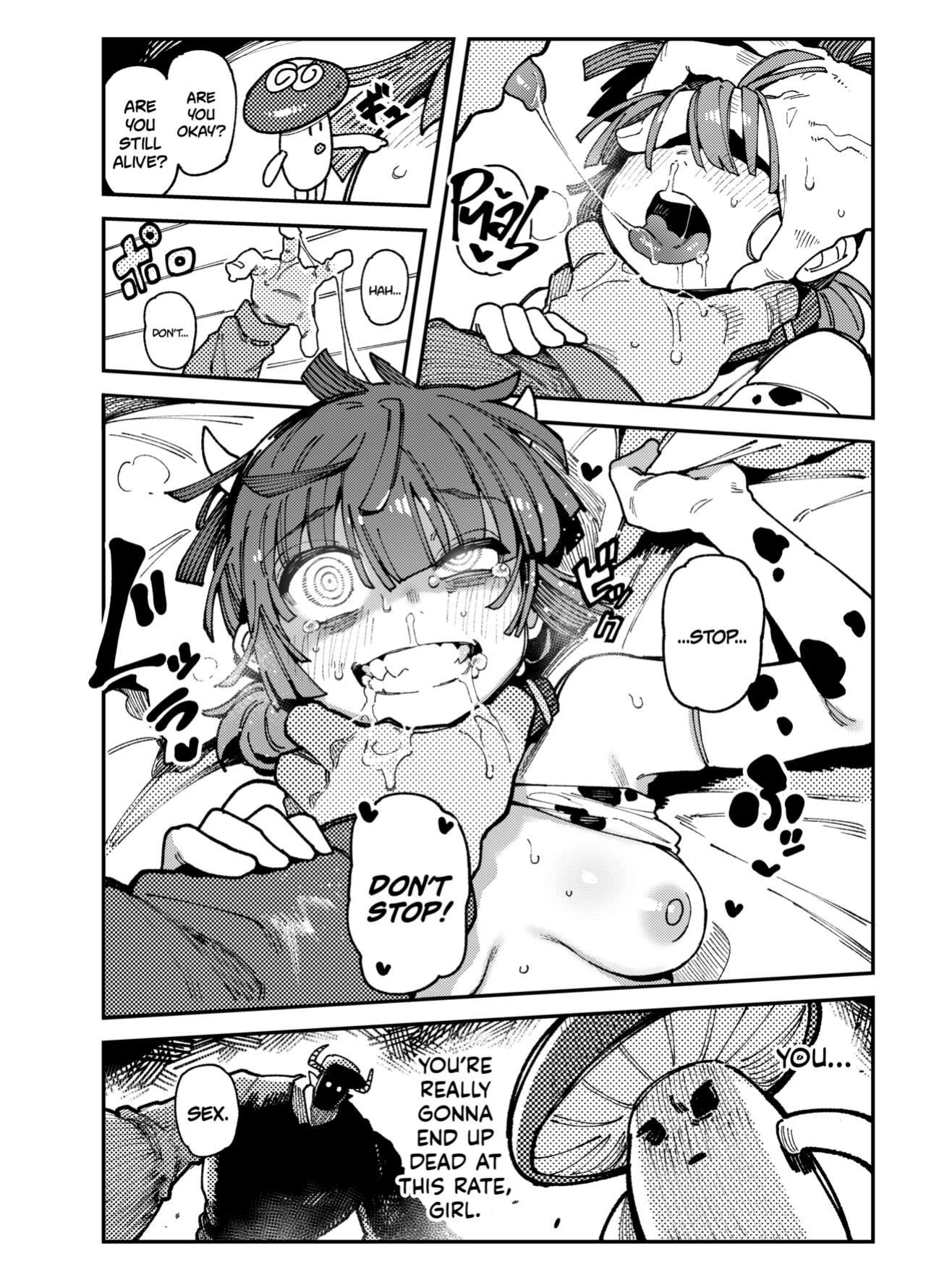 [Hoshoku Shoujo (Karasu Chan)] Ie ga Shike Sugite Haete Kita Genkaku Yuuhatsu Kinoko wo Gosyoku Shite Hatsujyou Shita Ato no Are ya Kore