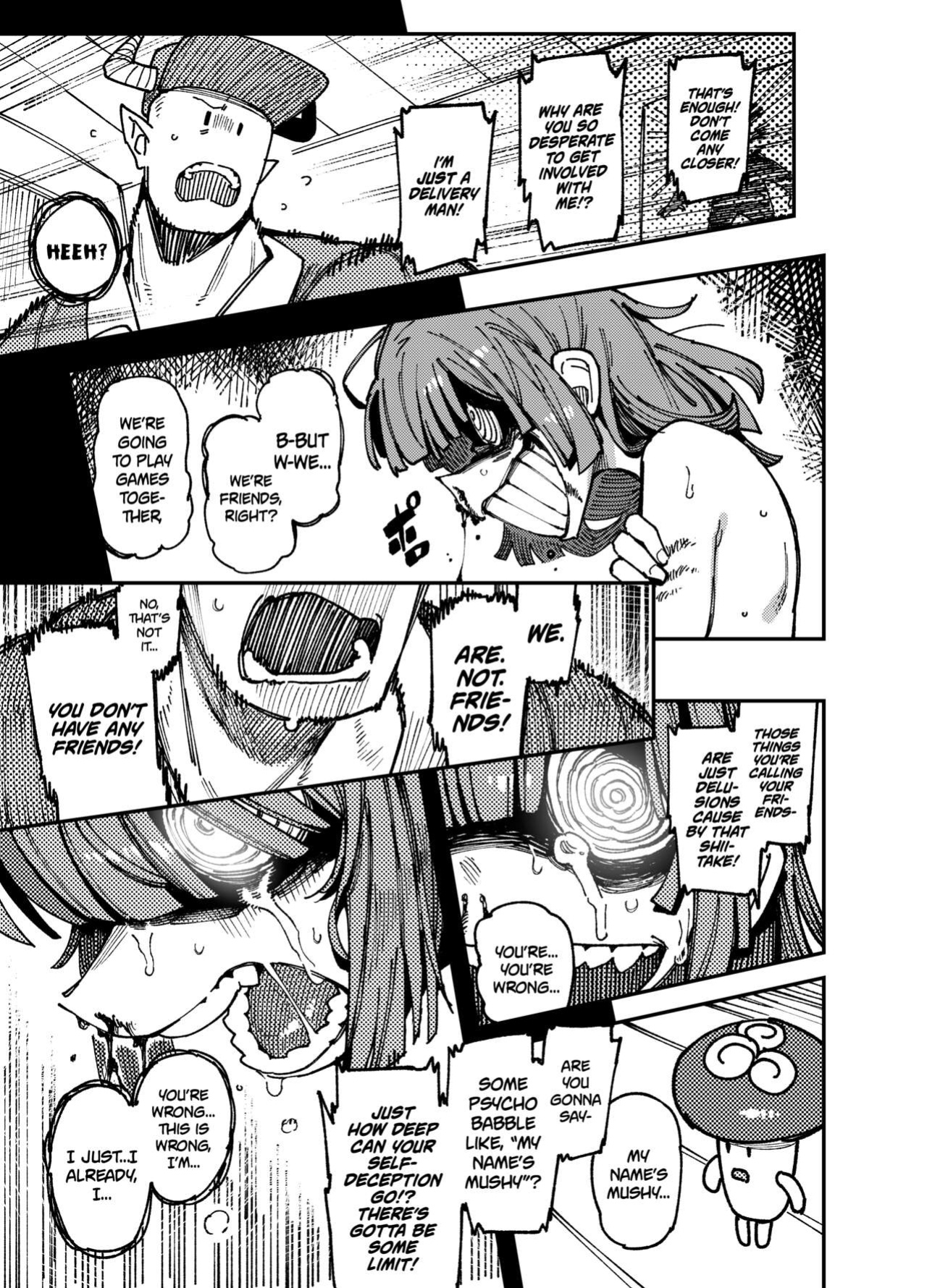 [Hoshoku Shoujo (Karasu Chan)] Ie ga Shike Sugite Haete Kita Genkaku Yuuhatsu Kinoko wo Gosyoku Shite Hatsujyou Shita Ato no Are ya Kore