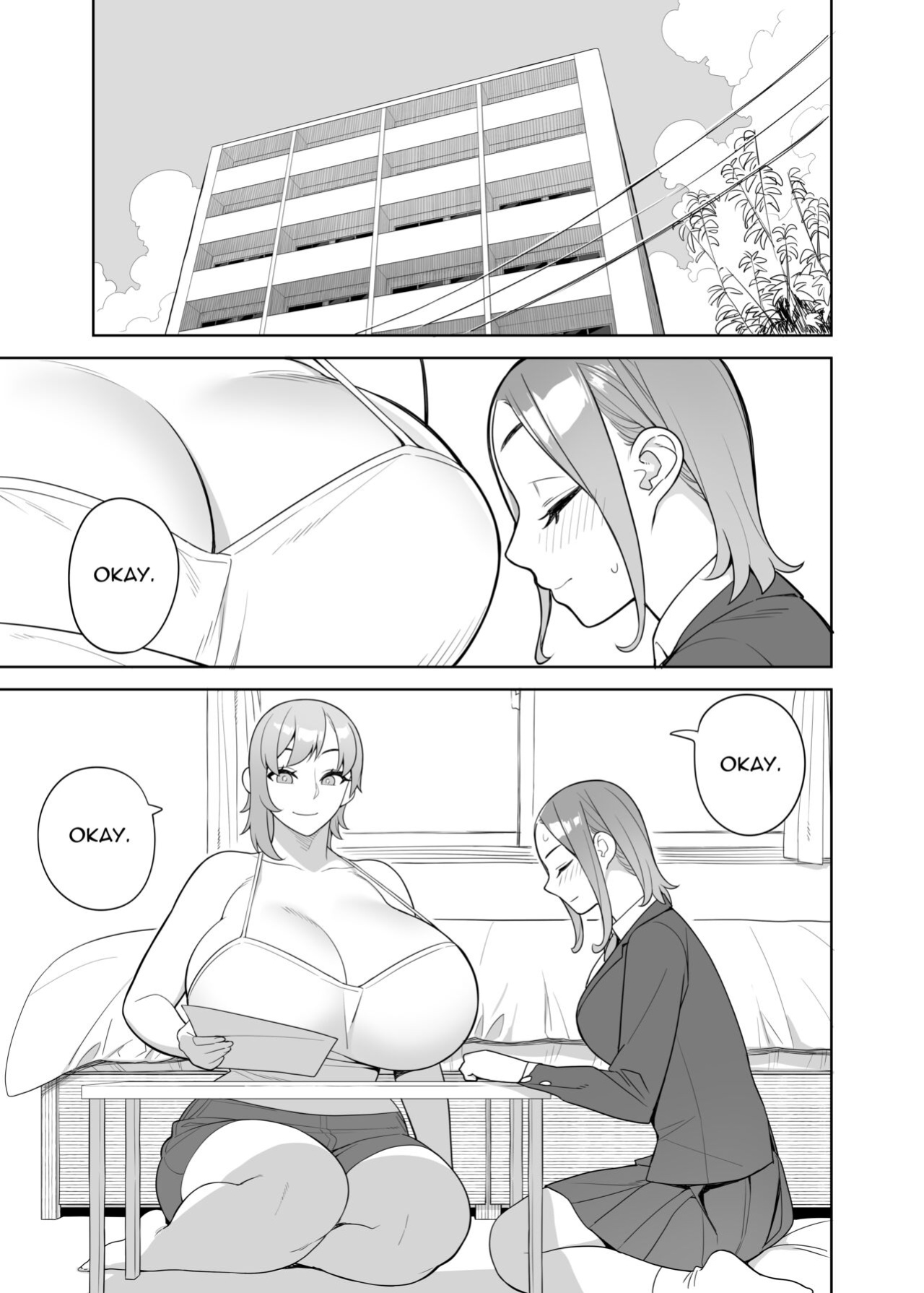 (C103) [Sangeriya (Hidarikiki)] Tomodachi to Sono Haha Oya ni Semarareru Hanashi | A story about a friend and her mother coming on to me
