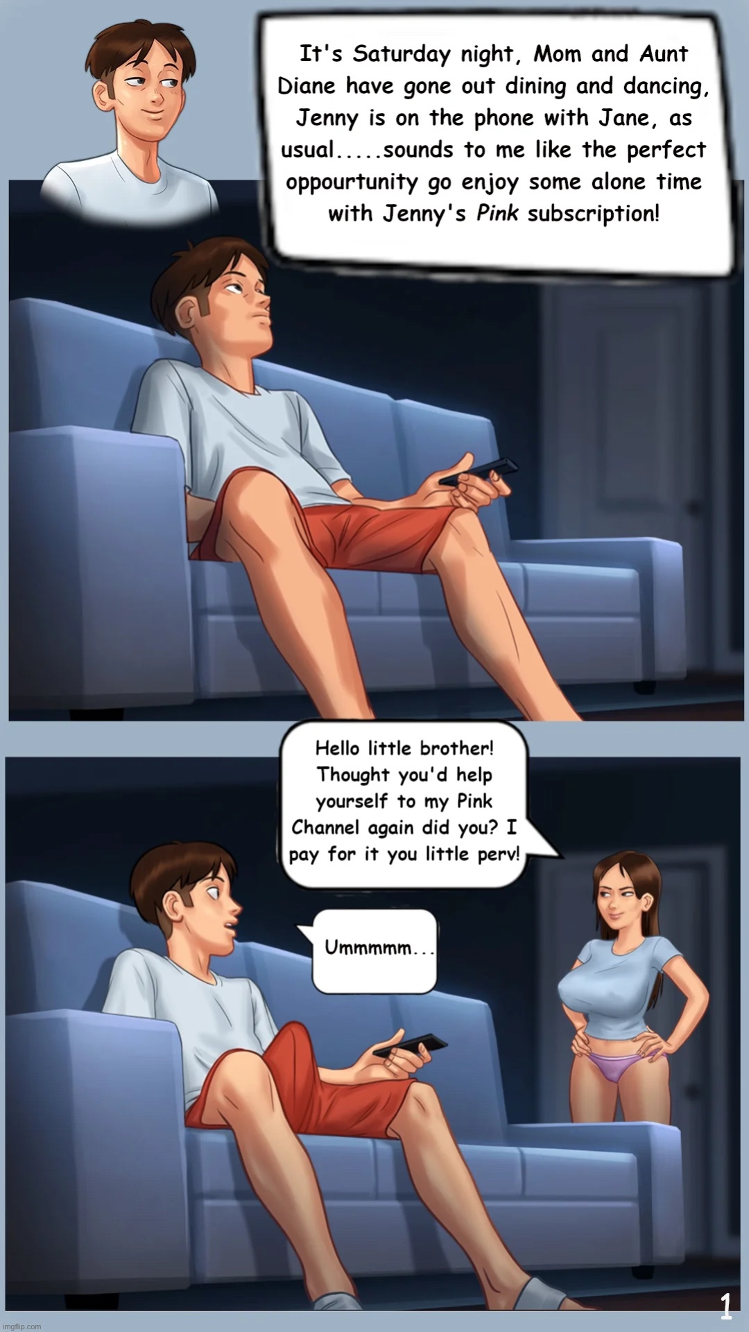 summertime saga: A quiet night on the couch HD update no longer blurry