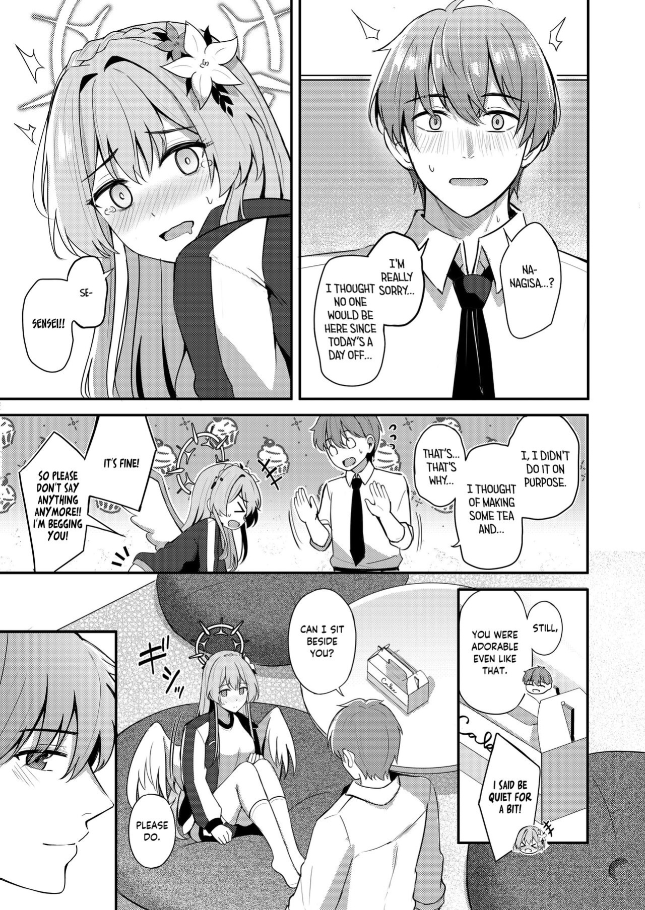 [Koniro Kajitsu (KonKa)] Watashi wa Sensei no Okashi ja Nai desu | I'm not a cake for Sensei to eat (Blue Archive) [Tea Party Scans]