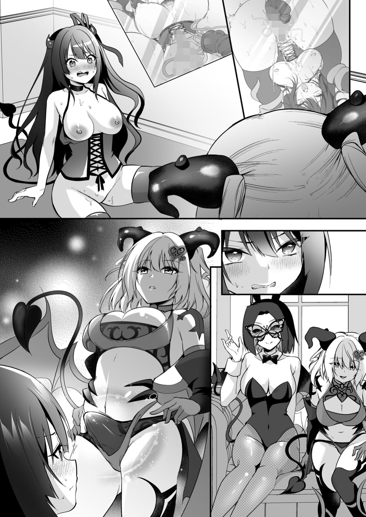 [Seika Kairaku Shoten (Eltoria, Rurimaru)] Mesu Gaki Sakyubasu no Wakara se Tyoukyou Kurabu～Kuri ze me × Nyoudou ze me × Zako Manko ka～ | Succubus Discipline Club ~Clit & Urethra Teasing x Weak Pussy-fication~ [Strike Noire]