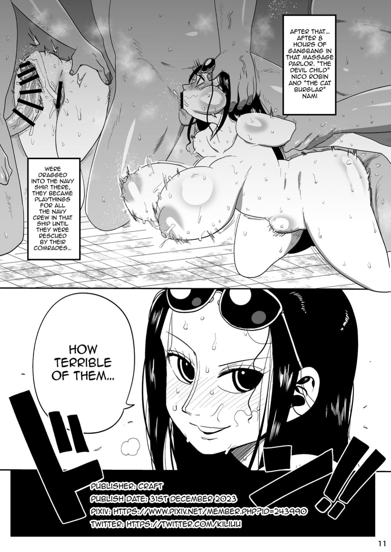 [CRAFT (Kiliu)] Nico Robin vs Massage Oji-san | Nico Robin Vs. Masseur Old Man (One Piece)