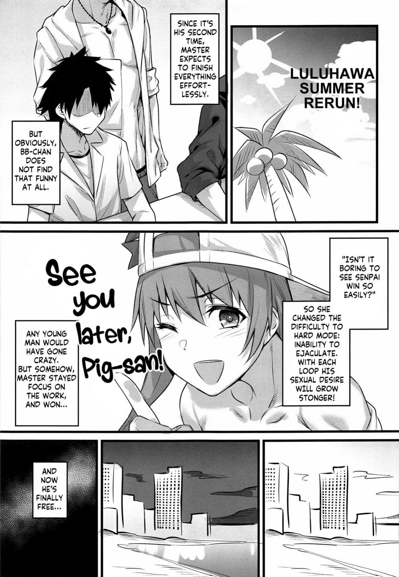[Karuwani (Rama)] Serva Fes no Genkou Sagyou de Tamatta Master o Musashi-chan to Okkii ga Nuite Kureru Hon. | A book in which Musashi-chan and Batty will help Master get rid of the cum he accumulated during ServantFes (Fate/Grand Order) [KM_42]