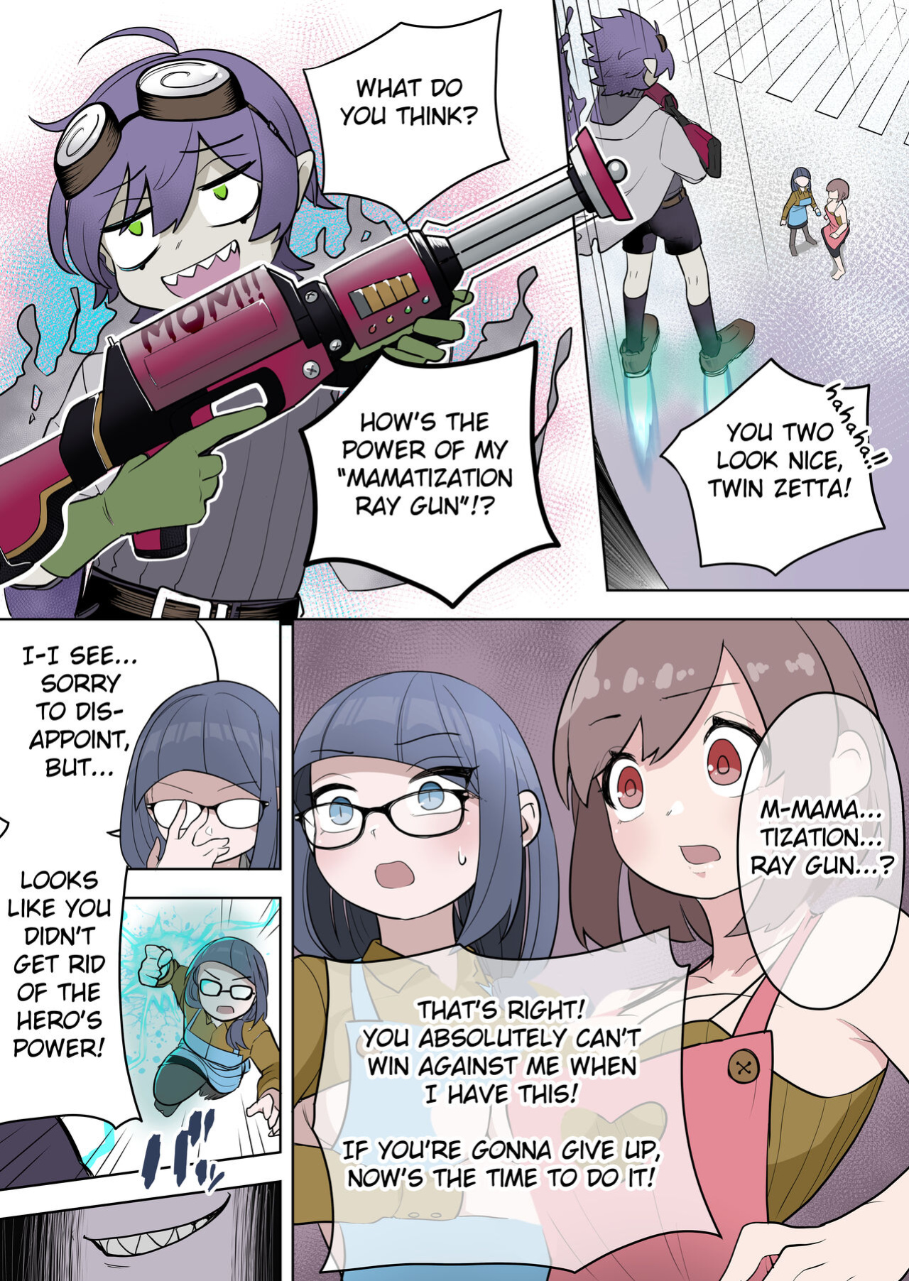 [Zakuro Saihouten (Ahoge Kinoko, Kikkomuhito)] Saikyou Hero TS Mama Ochi ~Bosei ni wa Katenakkata yo~ [Fated Circle]