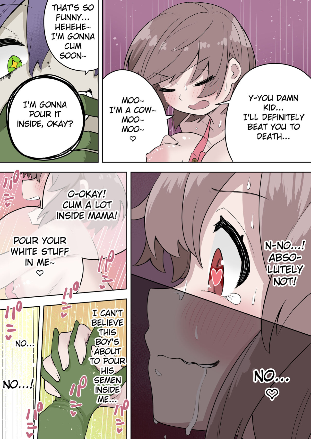 [Zakuro Saihouten (Ahoge Kinoko, Kikkomuhito)] Saikyou Hero TS Mama Ochi ~Bosei ni wa Katenakkata yo~ [Fated Circle]