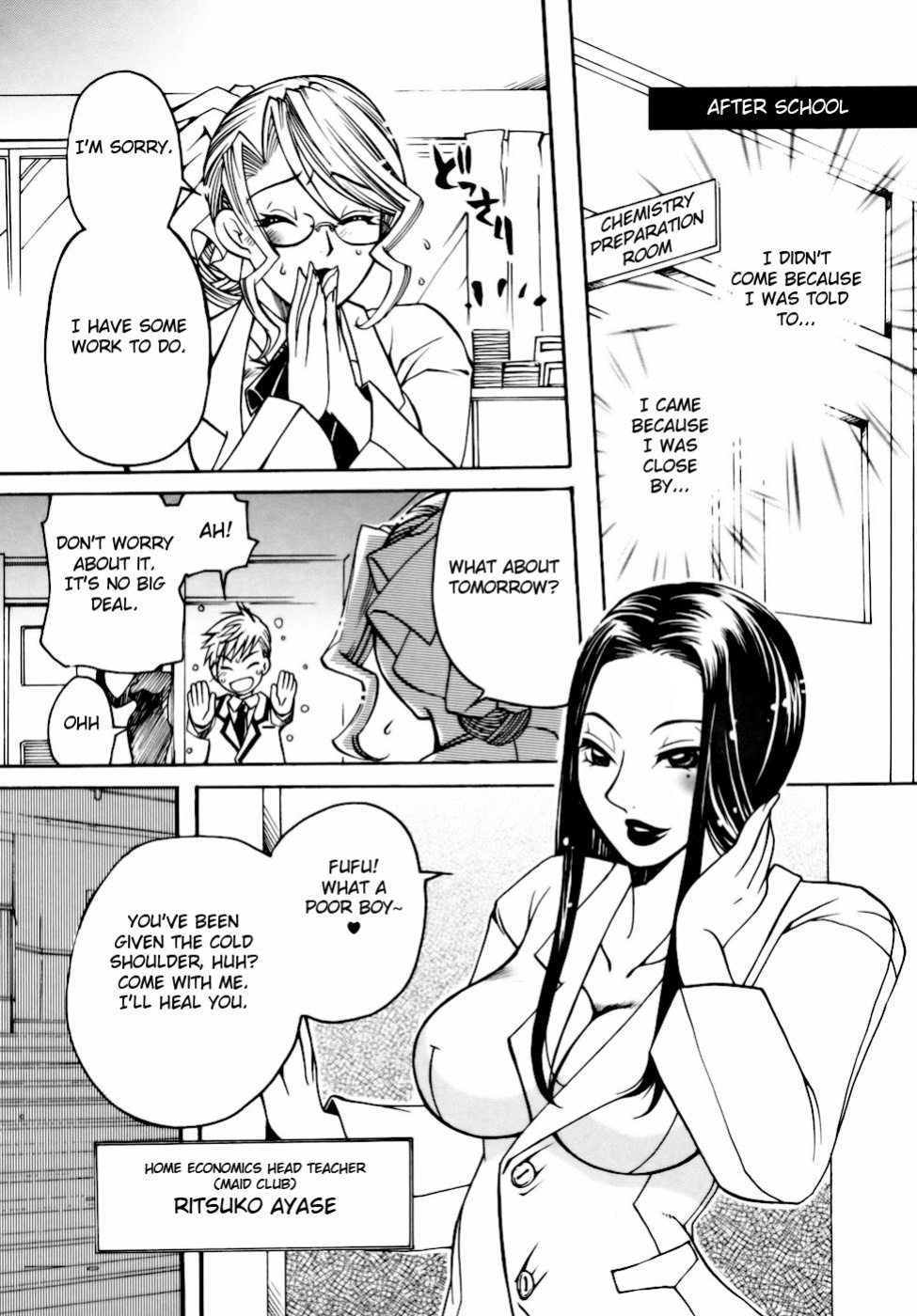 [Higashimidou Hisagi] Momozono Gakuensei Kagaku Jugyou Houkago Fuck - After School Fuck {doujins.com}