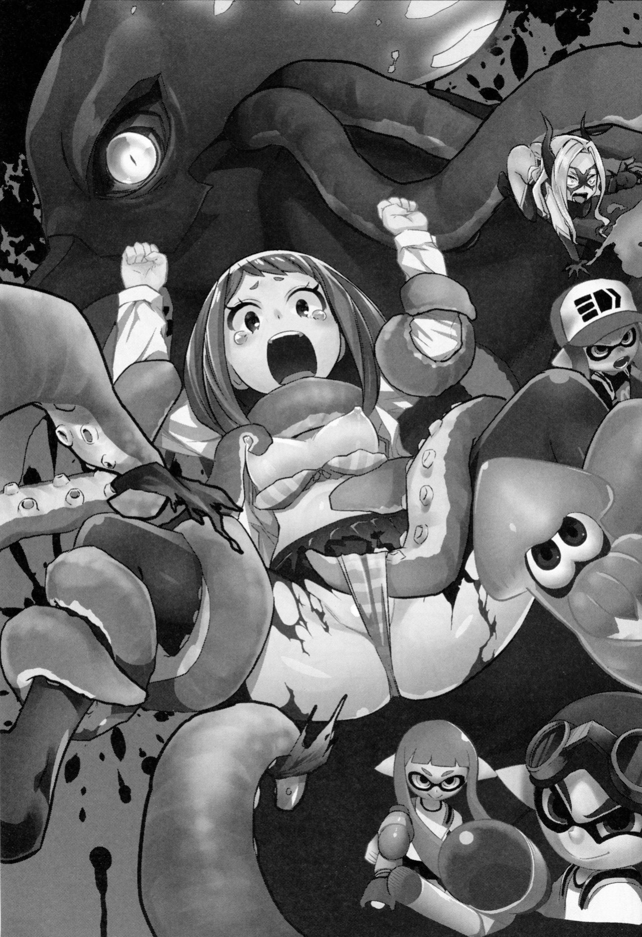 (C88) [Kowareta Radio (Herokey)] Saredo Uraraka ni! Ikari no Gachimacchi - Still Behave Uraraka! (Boku no Hero Academia) {doujins.com}