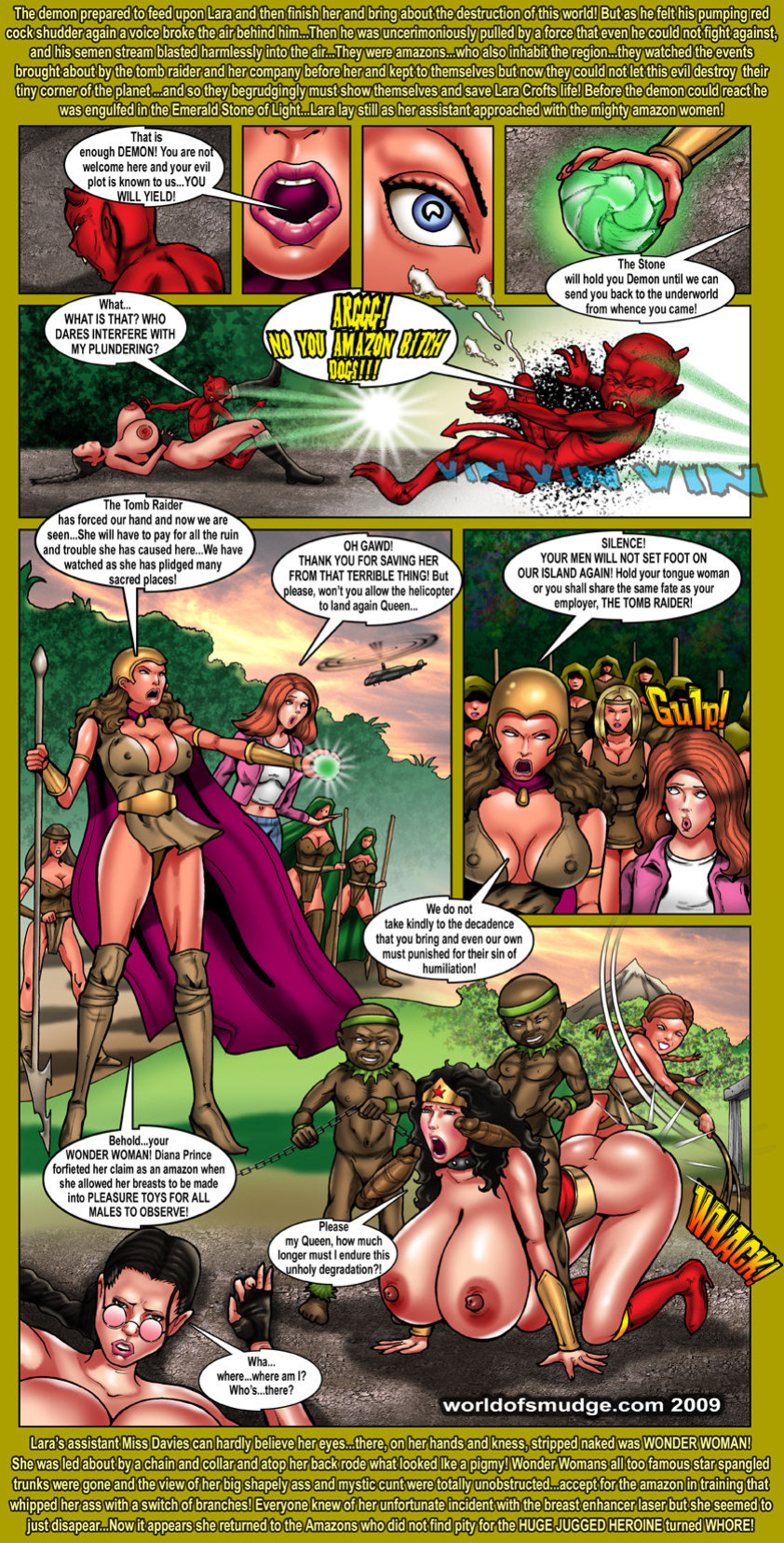 [Smudge] Super Juggs in Exile! - Lara Croft and Wonder Woman