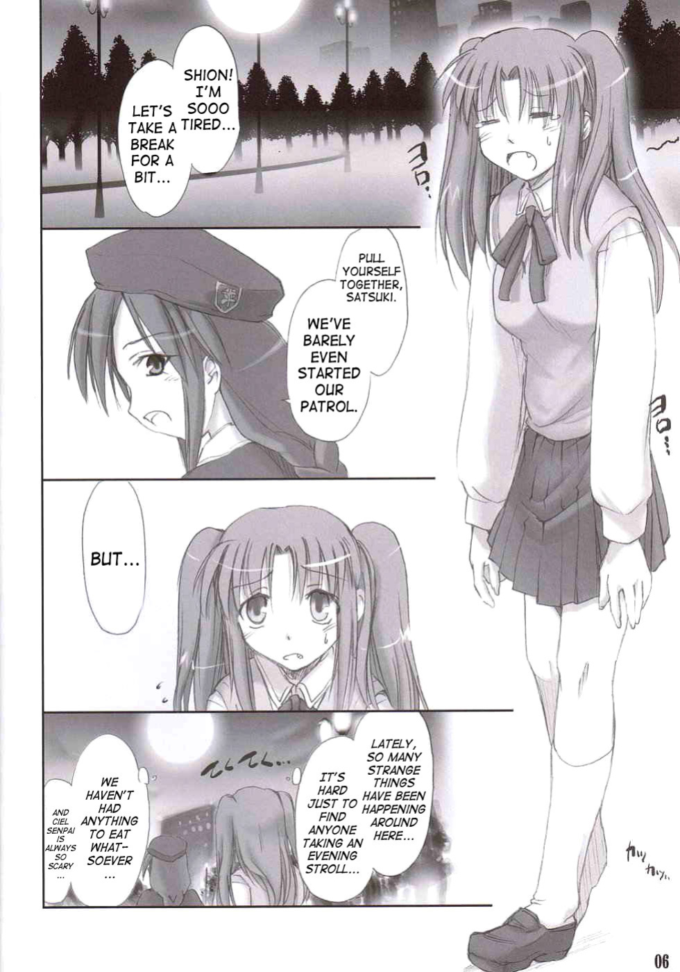 (C66) [Shimoyakedou (Ouma Tokiichi, SHOW=K)] Roji Ura no Kanojotachi | Back-Alley Girls (Tsukihime) [SaHa]
