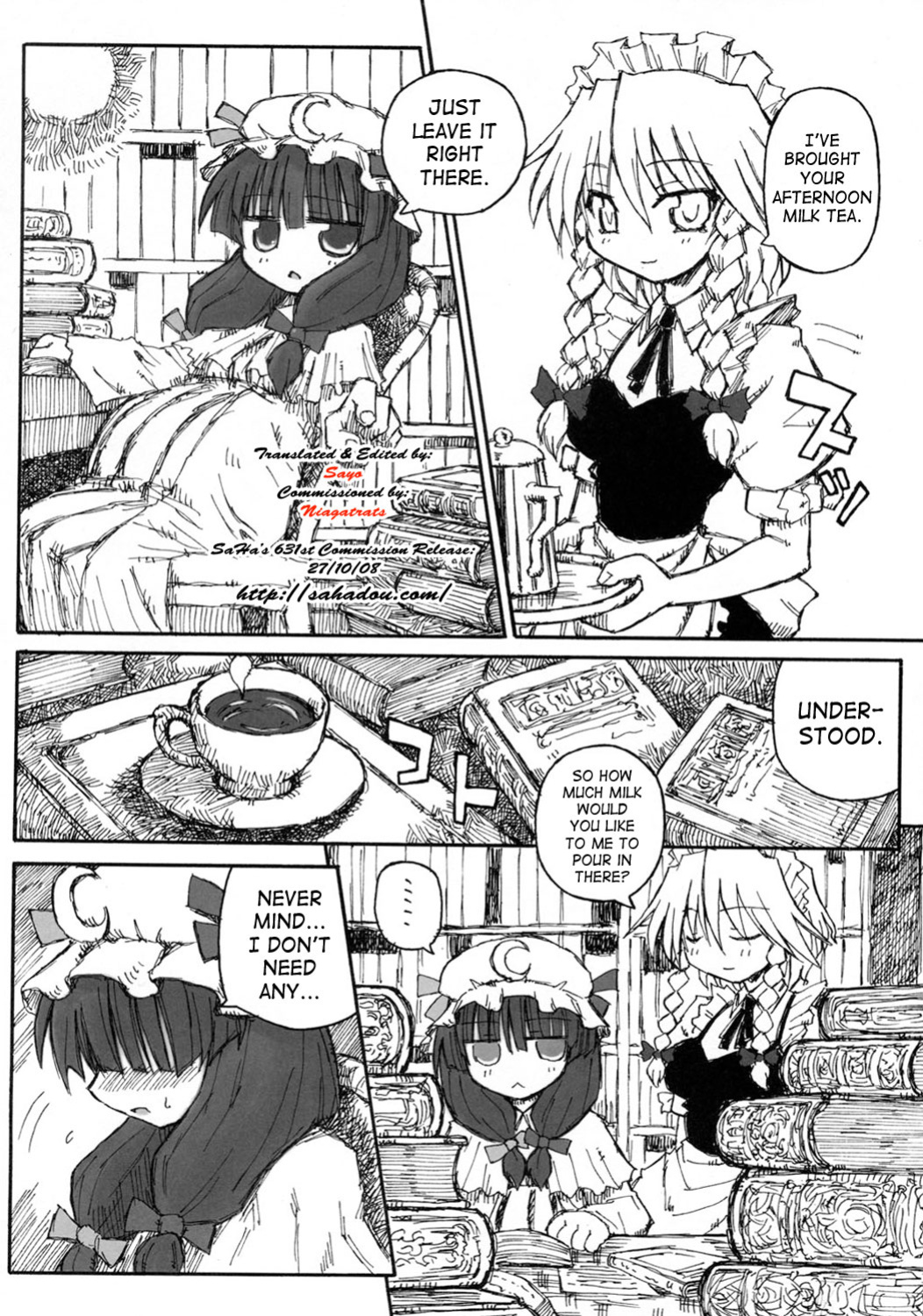 (SC28) [Domestic animals (Murasame Maru)] Seireitsukai no Gogo | Afternoon of The Sorceress (Touhou Project) [SaHa]