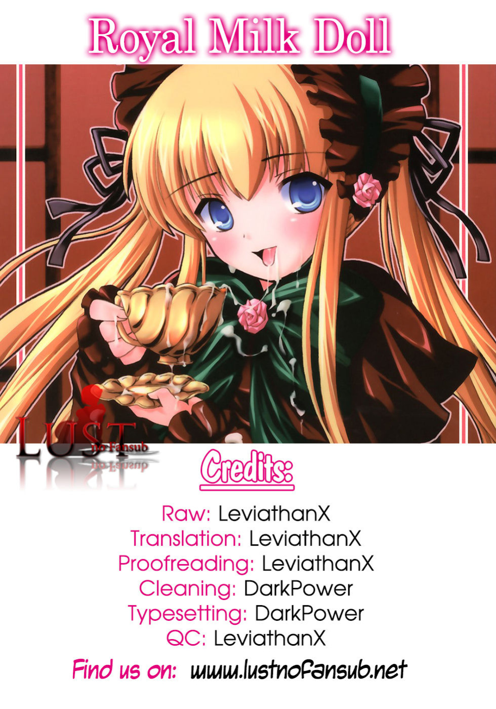 (CSP4) [KURUBUSI-KAI (Dowarukofu, Shinshin)] Royal Milk Doll (Rozen Maiden) {Lust no Fansub}