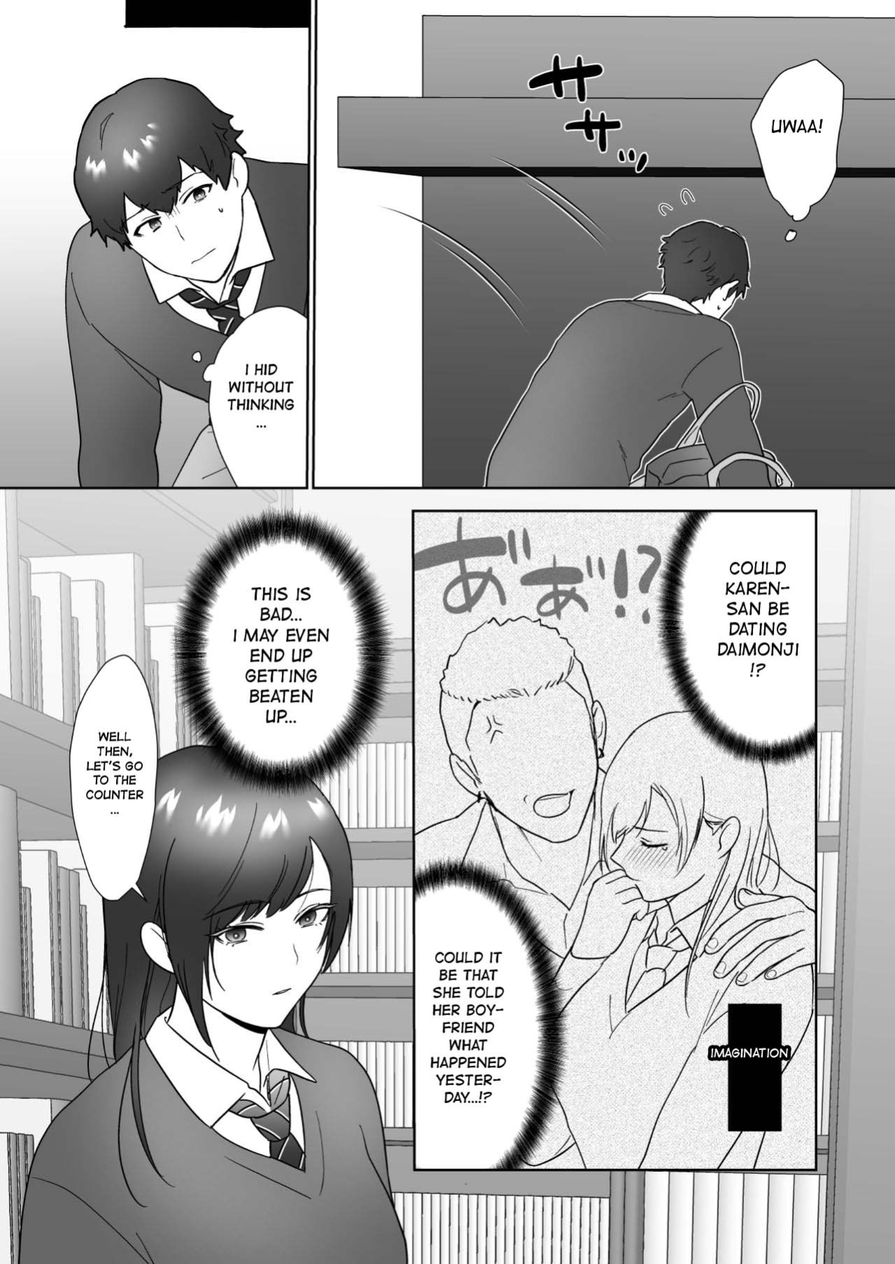 [Ikinariya (Ikinari)] Toshoiin no Karen-san | Karen-san of the Library Committee